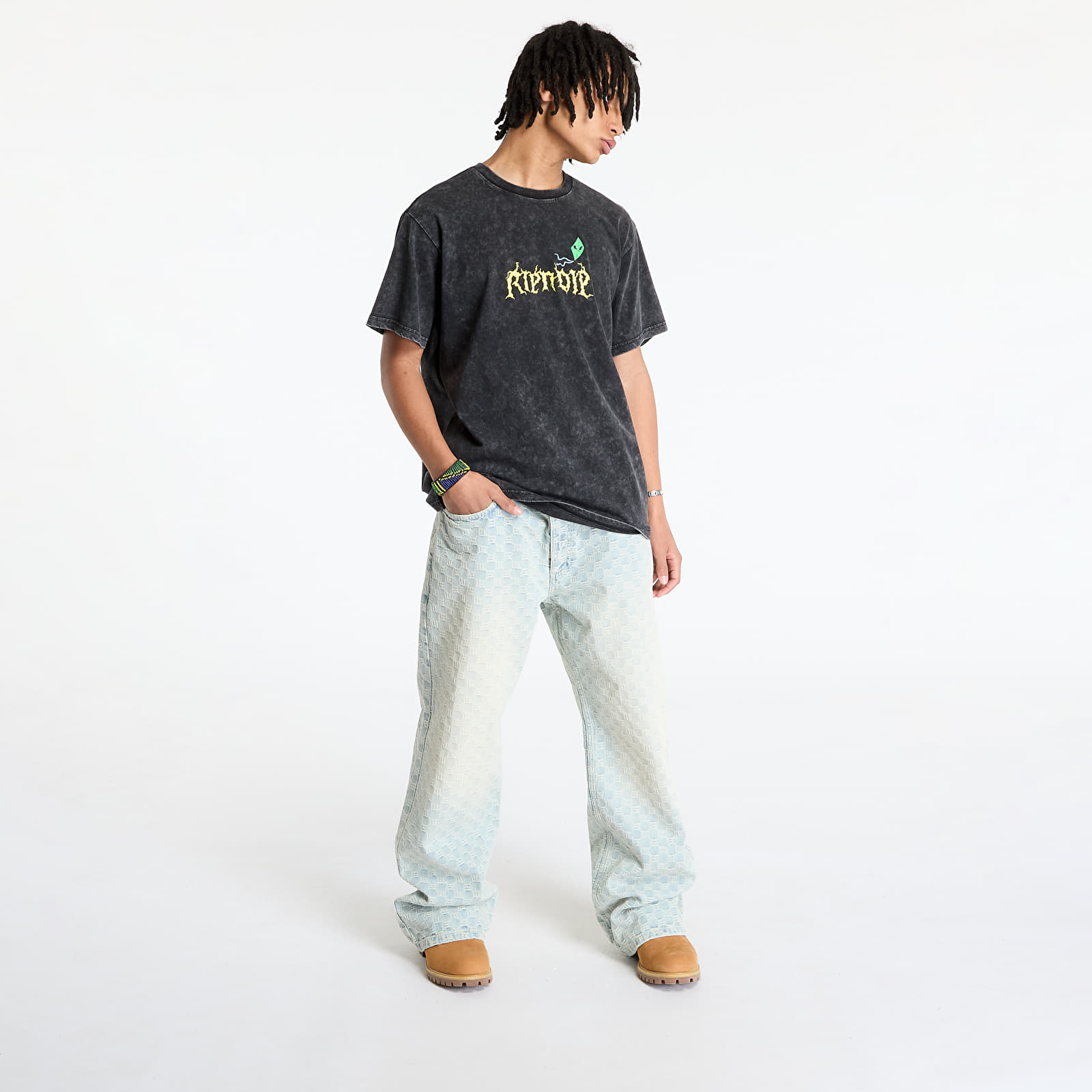Men's T-shirts RIPNDIP Electric Tee Black Wash