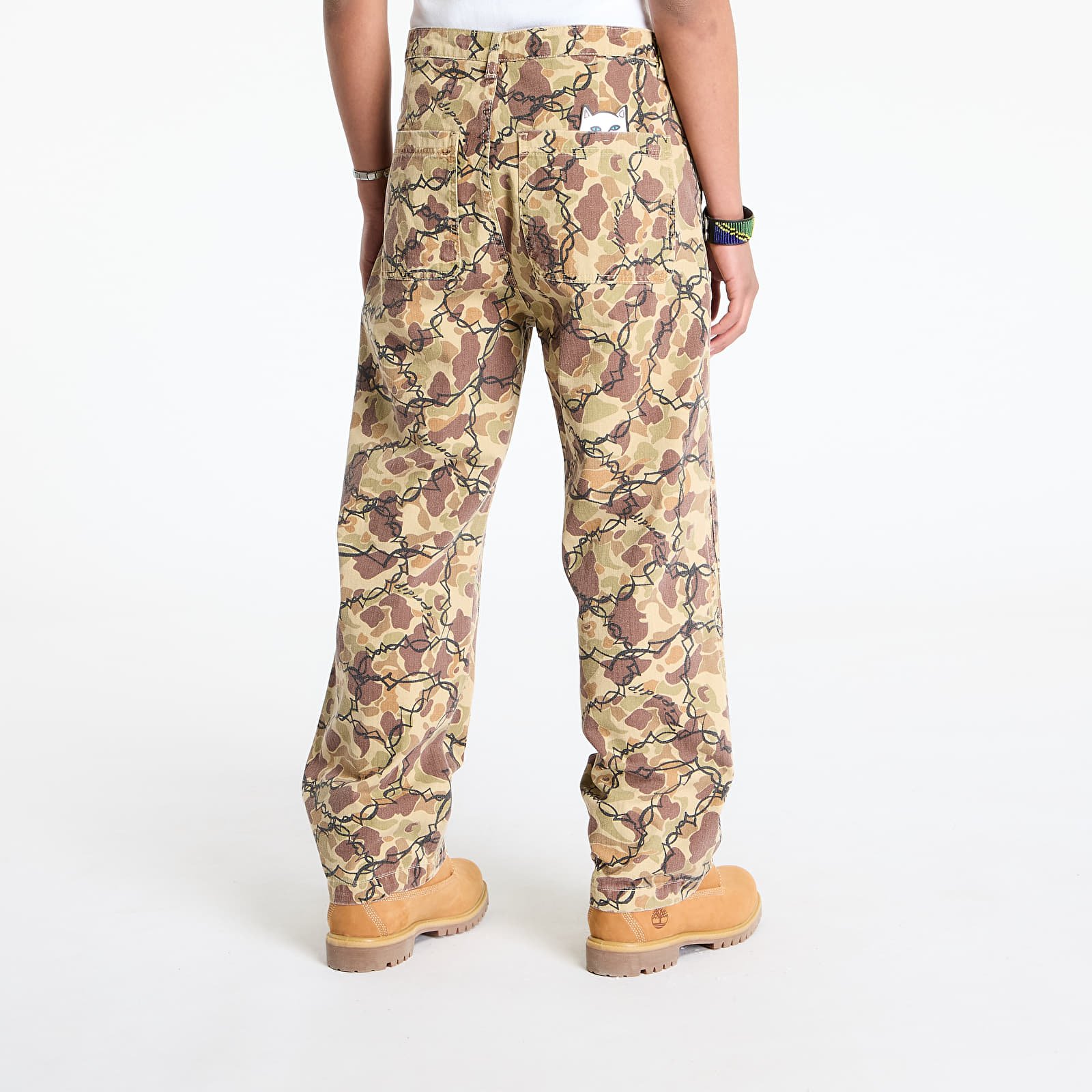 Heren broeken RIPNDIP Wired Carpenter Pants Tan Camo