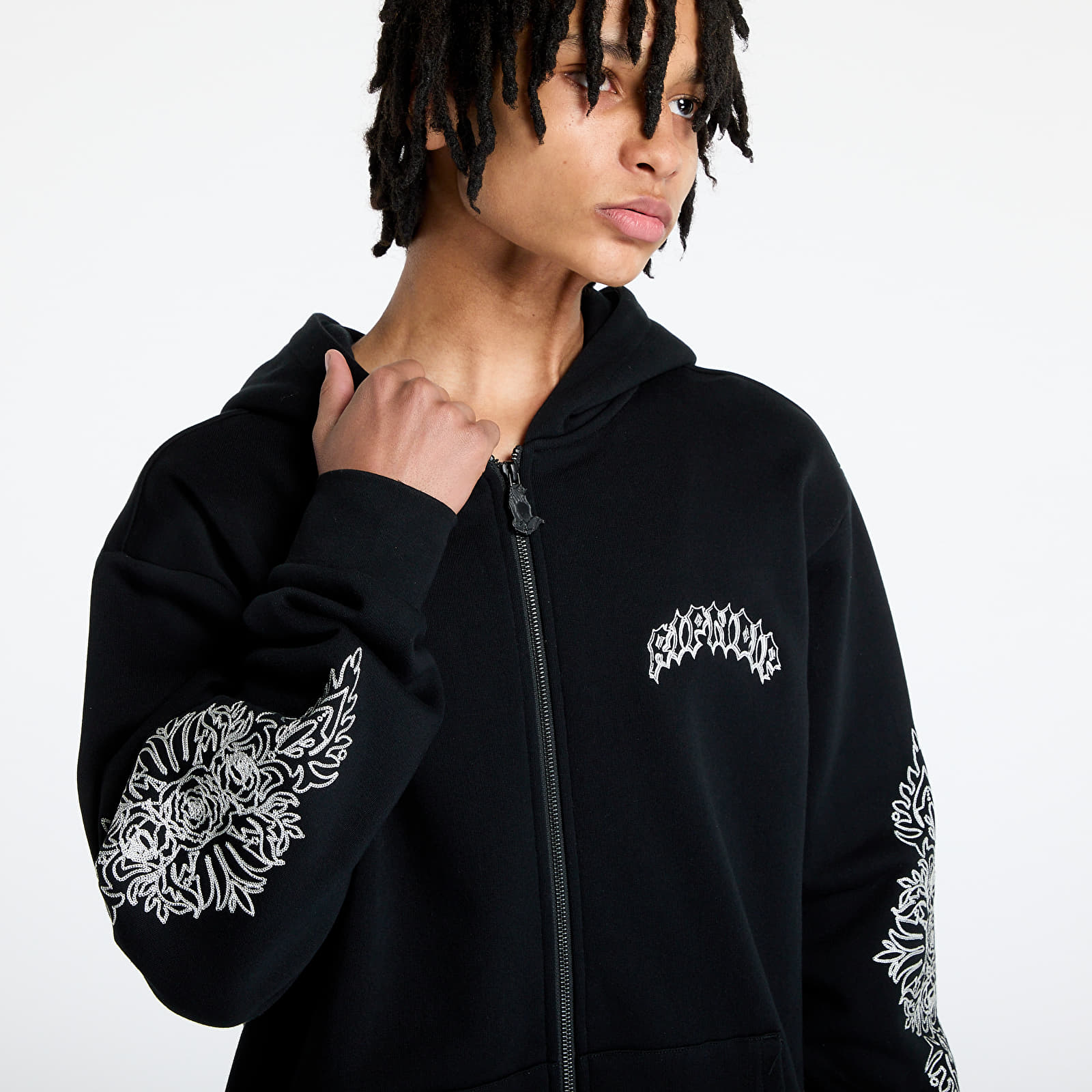 Moške majice RIPNDIP Mother Nerm Zip Up Hoodie Black