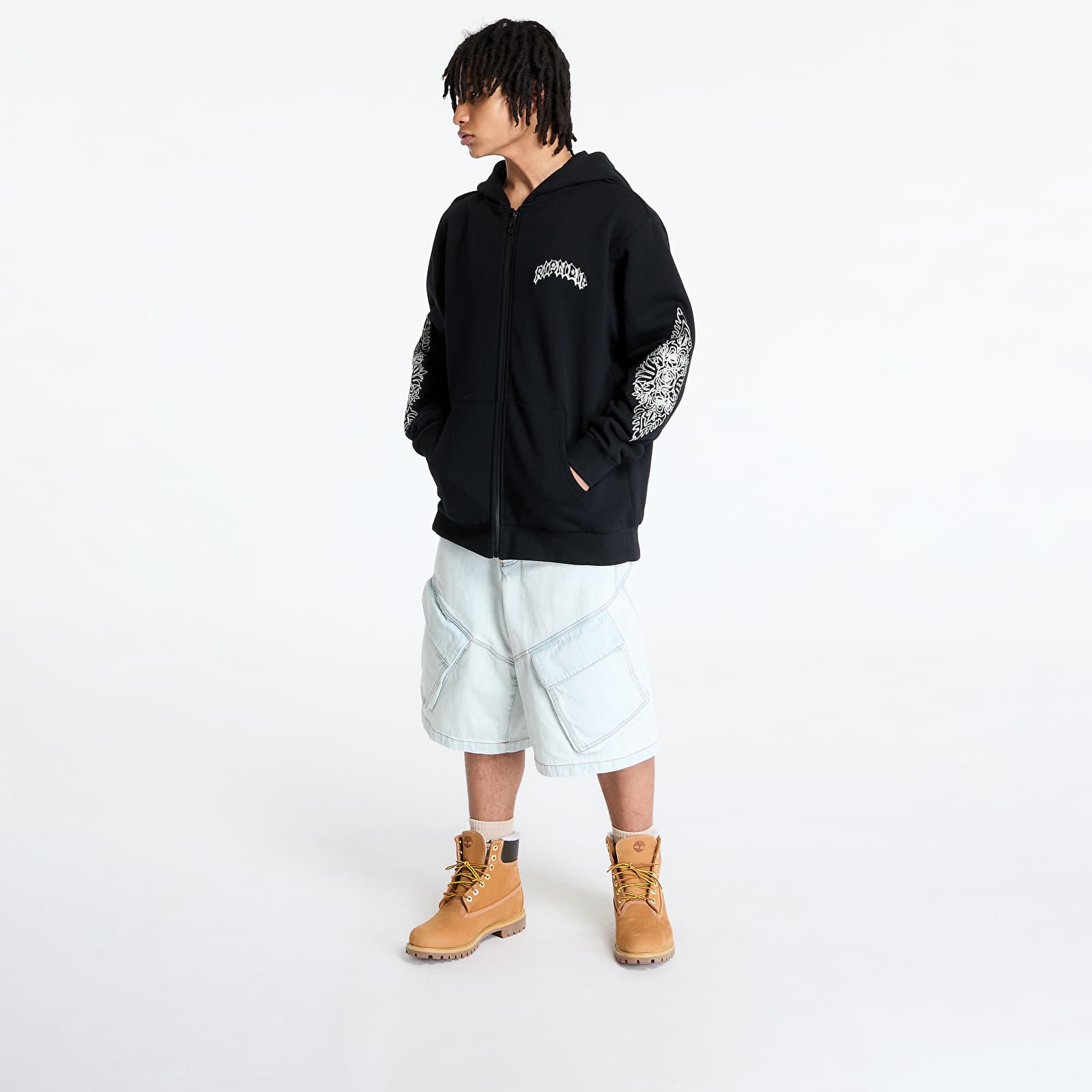 Moške majice RIPNDIP Mother Nerm Zip Up Hoodie Black
