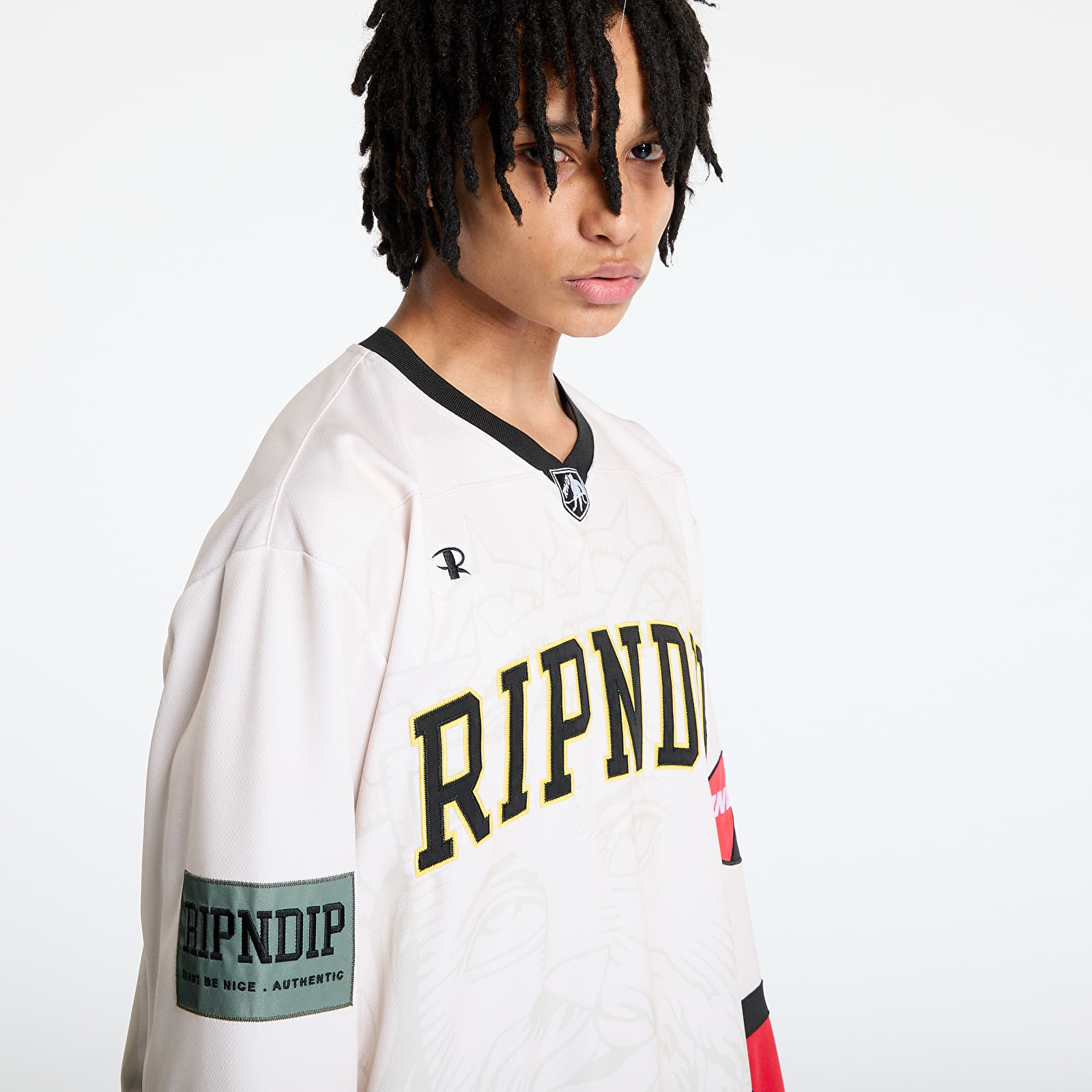 Jerseys RIPNDIP Lord Savior Hockey Jersey Off White