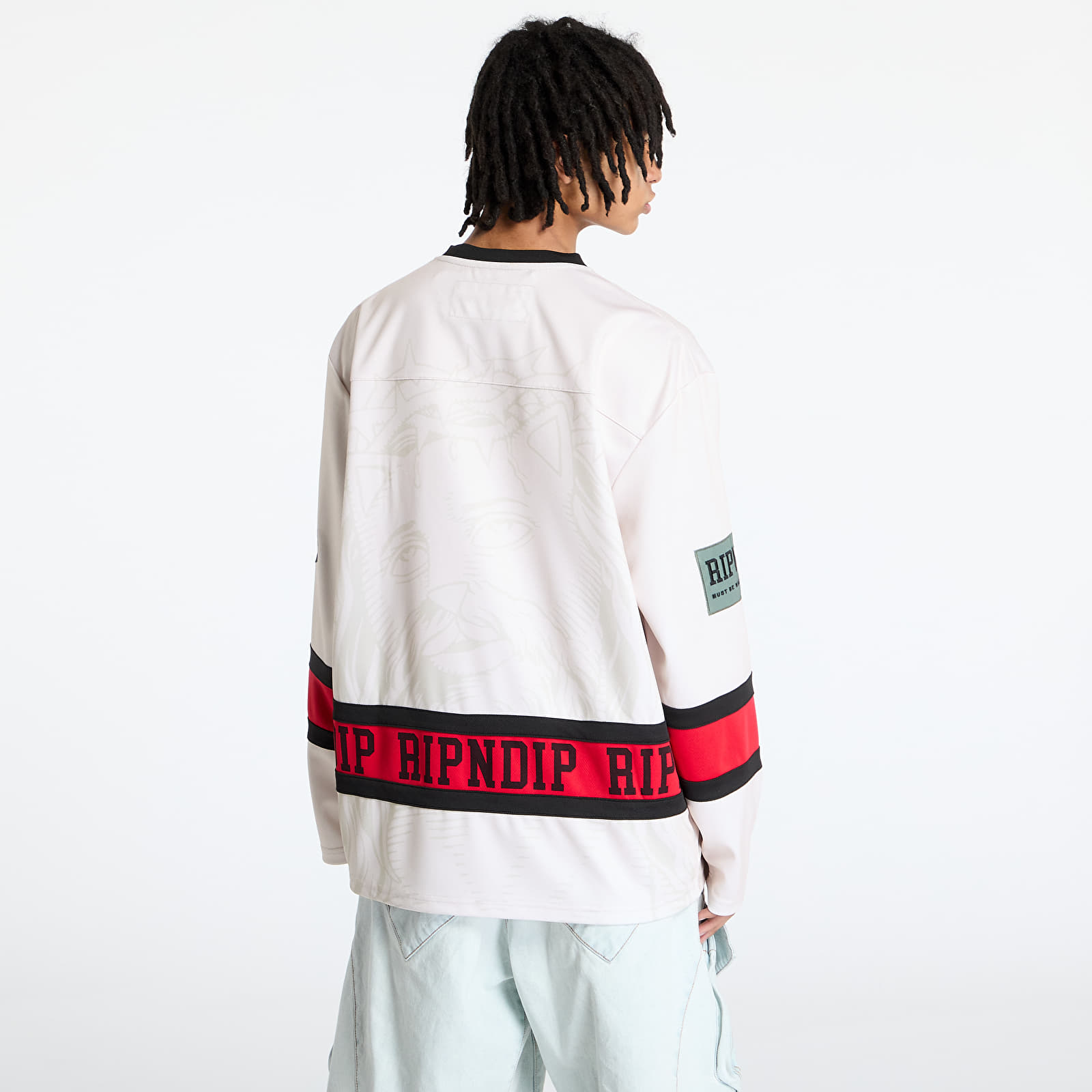 Jerseys RIPNDIP Lord Savior Hockey Jersey Off White