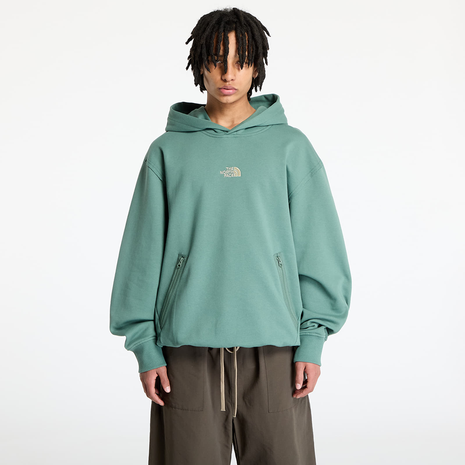 Muške majice The North Face Heritage Graphic Relaxed Hoodie Duck Green