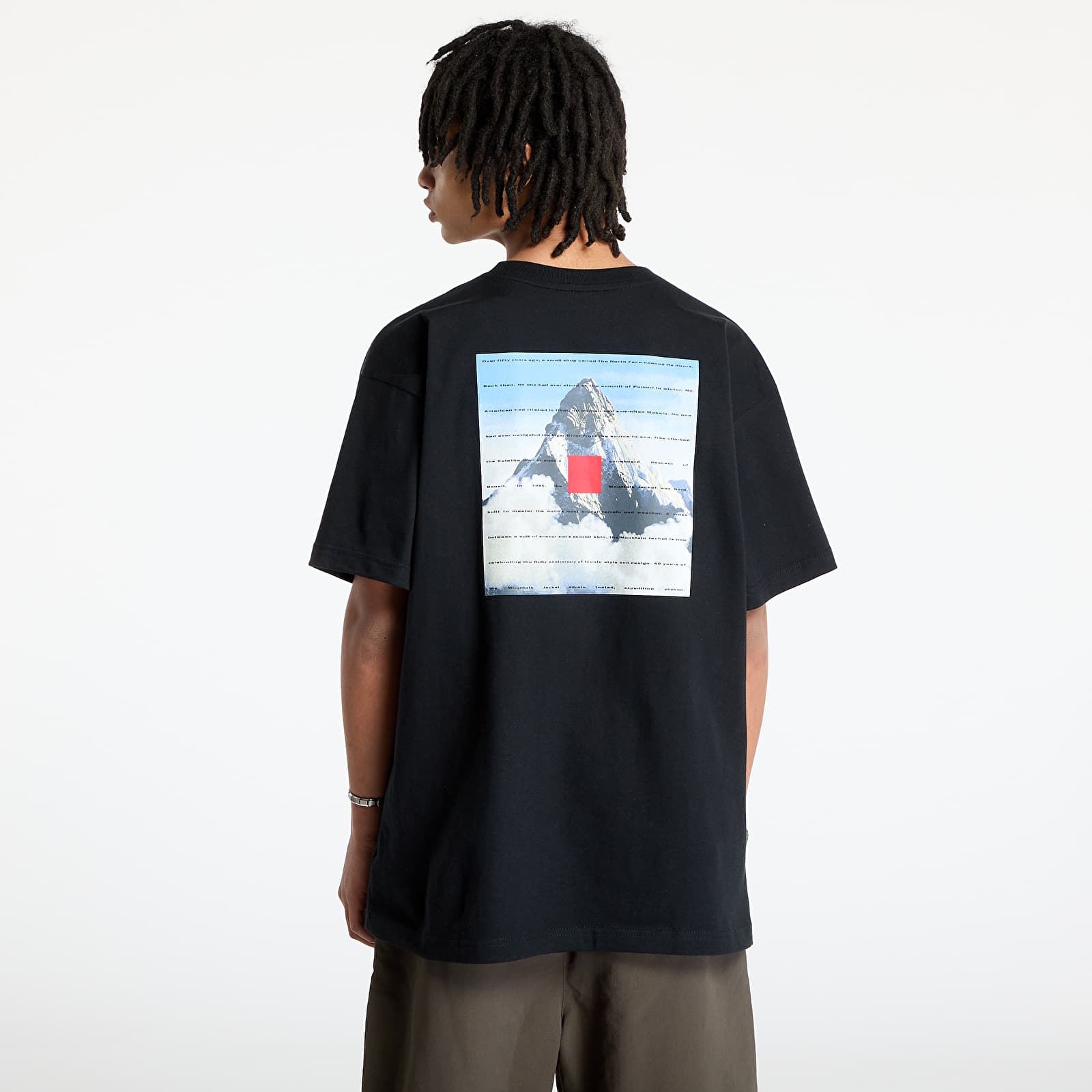 Meeste T-särgid The North Face Shortsleeve 40Th Anniversary Mountain T-Shirt TNF Black