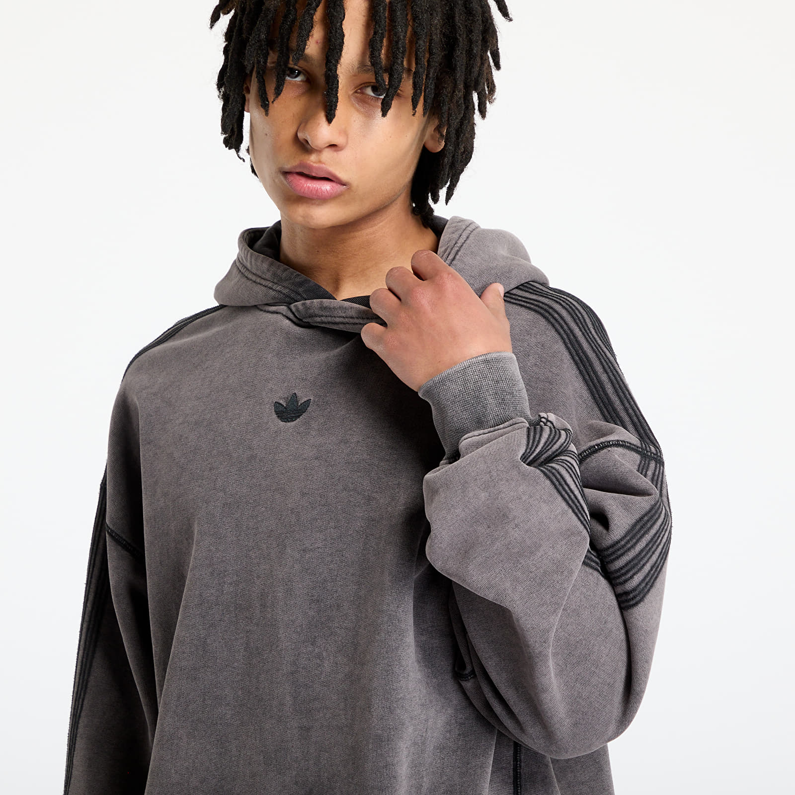 Meeste kampsunid adidas Premium Essentials Retro Washed Hoodie Black