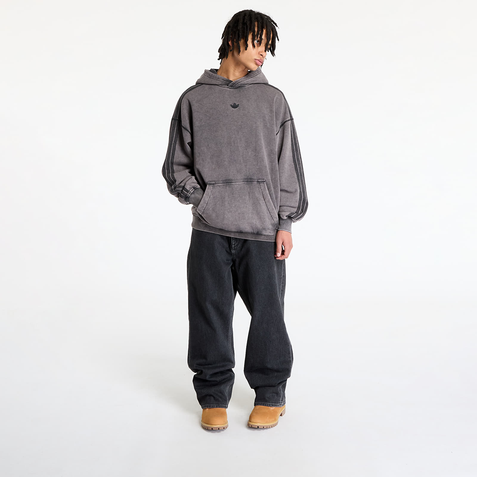 Meeste kampsunid adidas Premium Essentials Retro Washed Hoodie Black