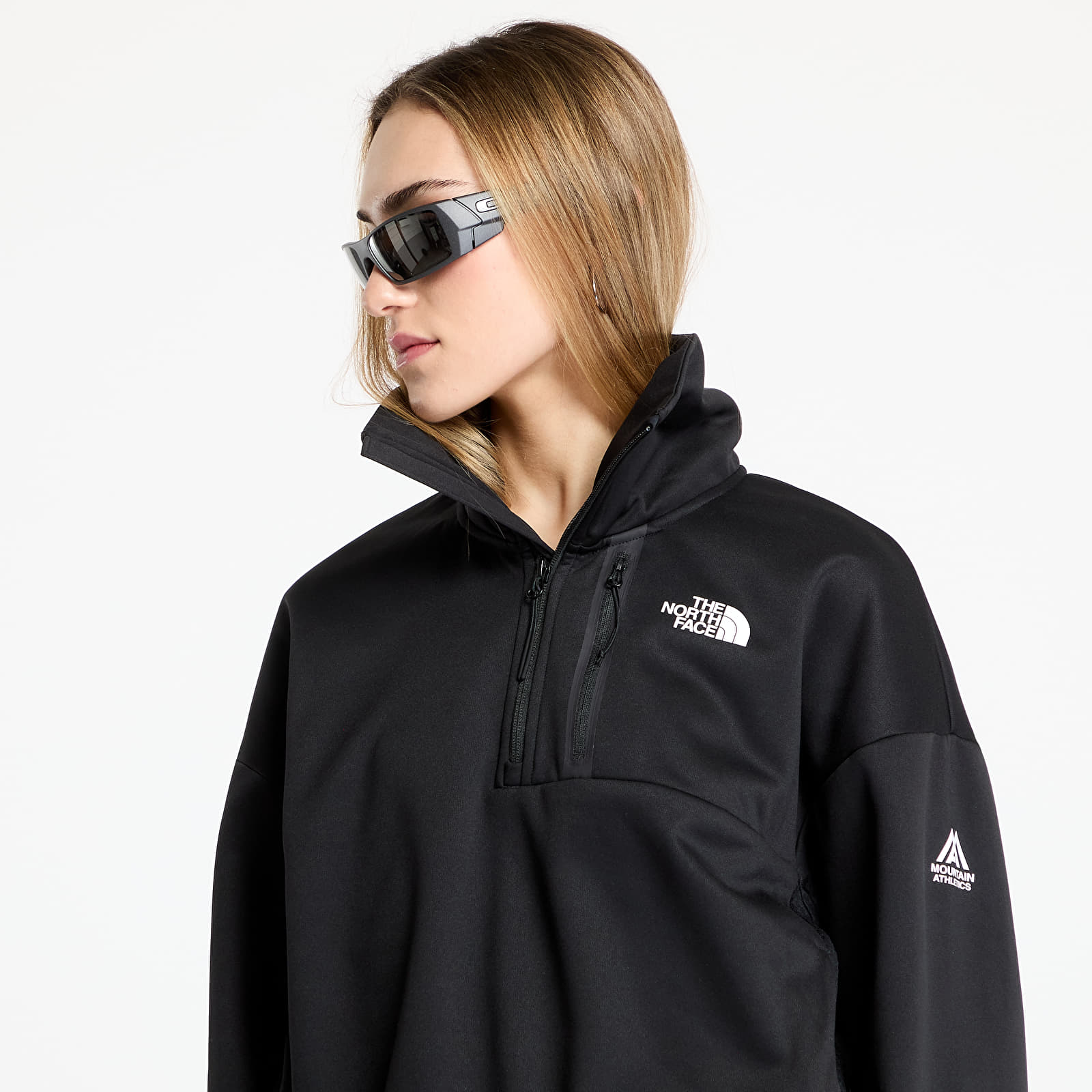 Женски потници The North Face Ma Fleece Interest 1/4 Zip Sweashirt TNF Black