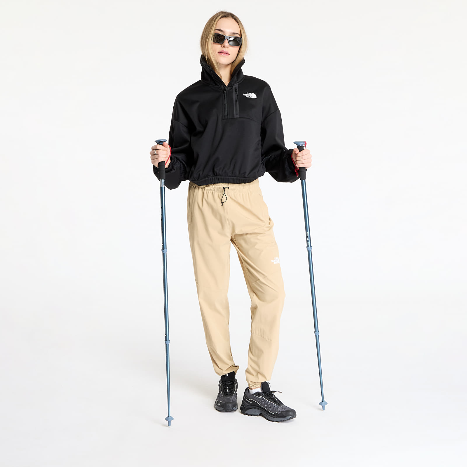 Женски потници The North Face Ma Fleece Interest 1/4 Zip Sweashirt TNF Black