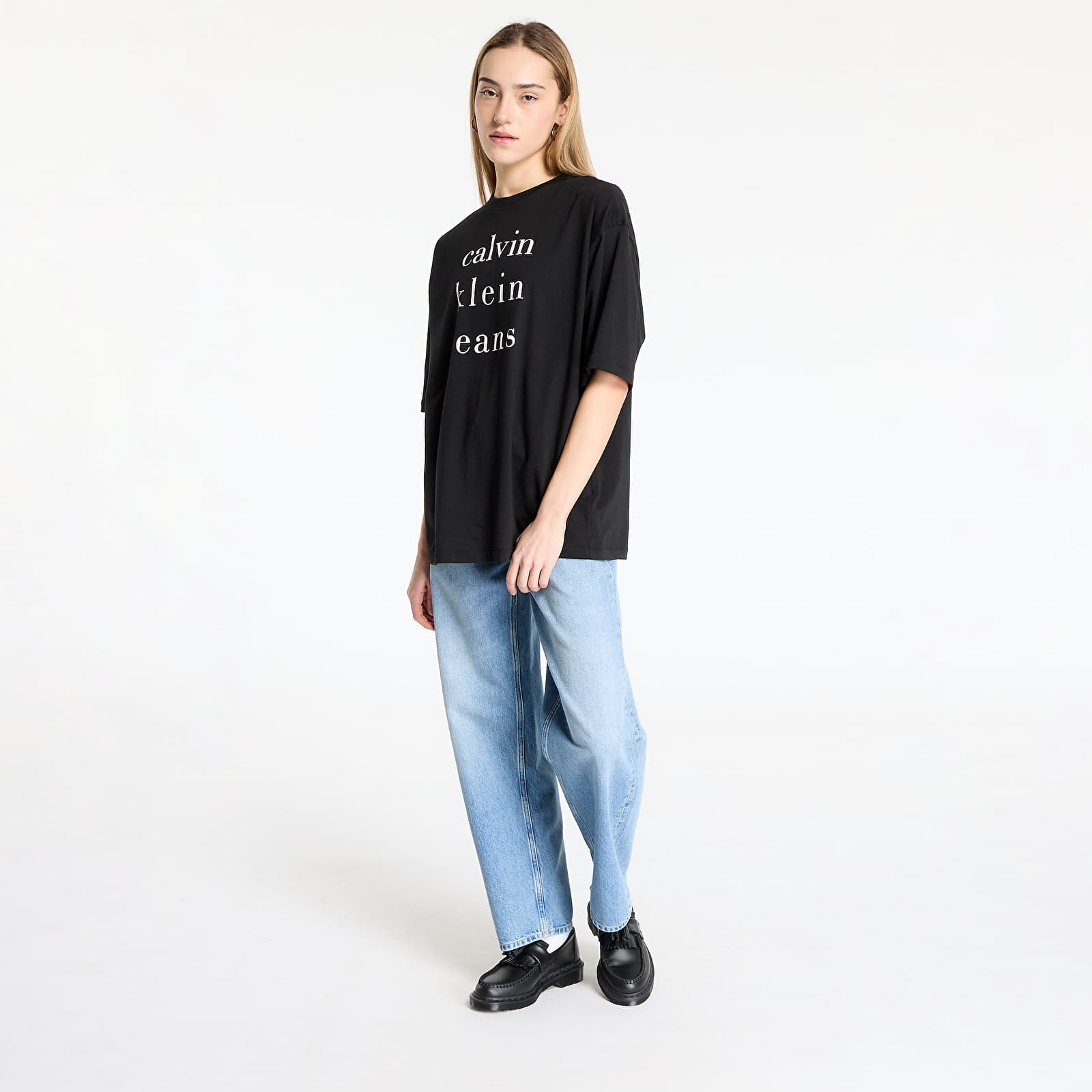 Women's T-shirts Calvin Klein Jeans Short Sleeve Logo Tee Black