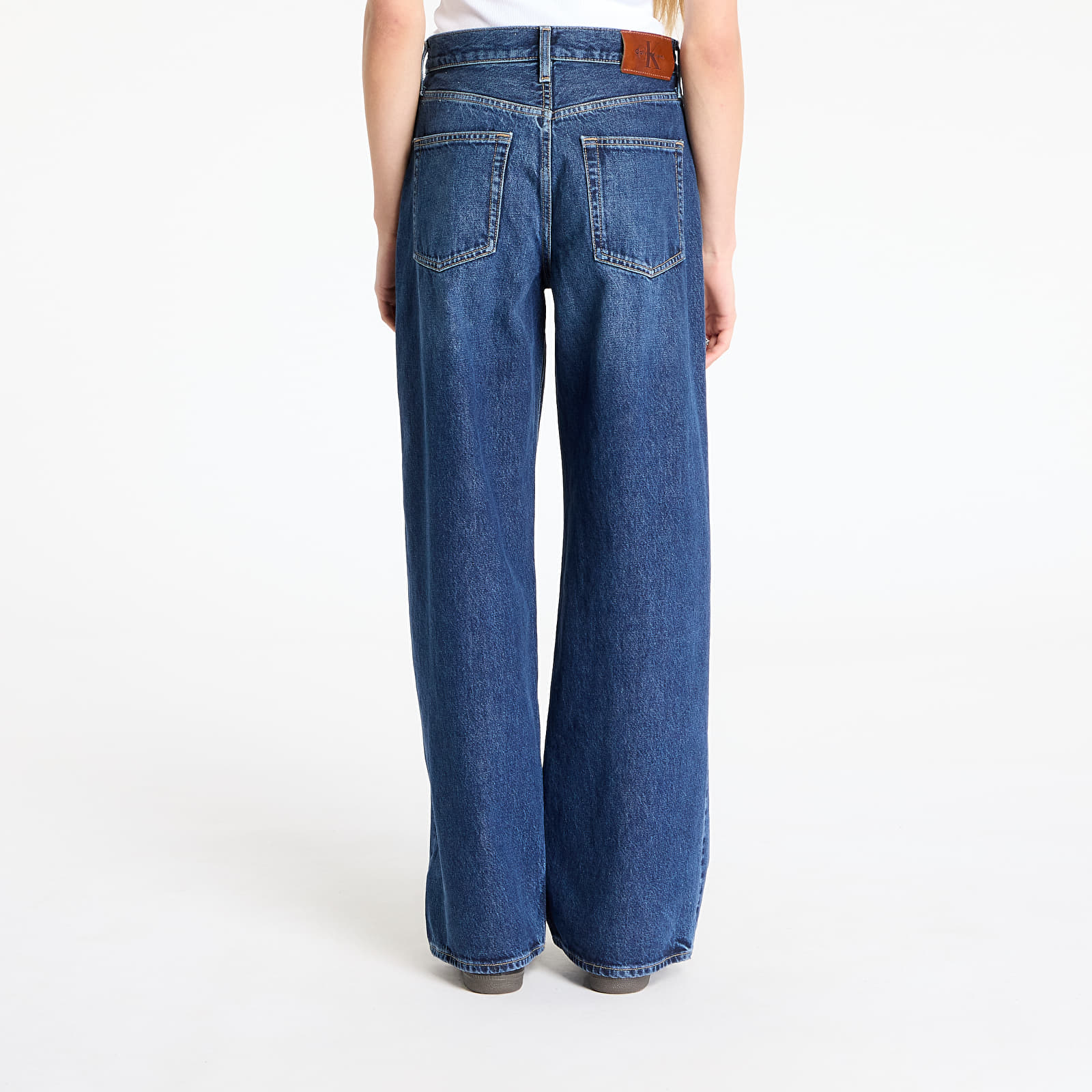 Jeans für Frauen Calvin Klein Jeans The Wide Leg Tinted Jeans Blue