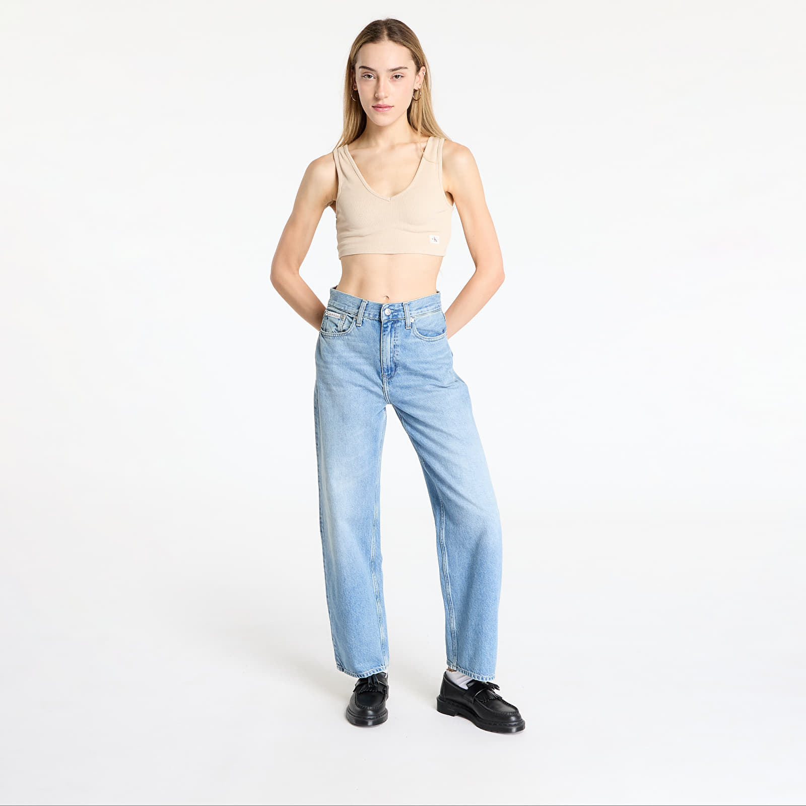 Vaqueros de mujer Calvin Klein Jeans Barrel Jeans Denim