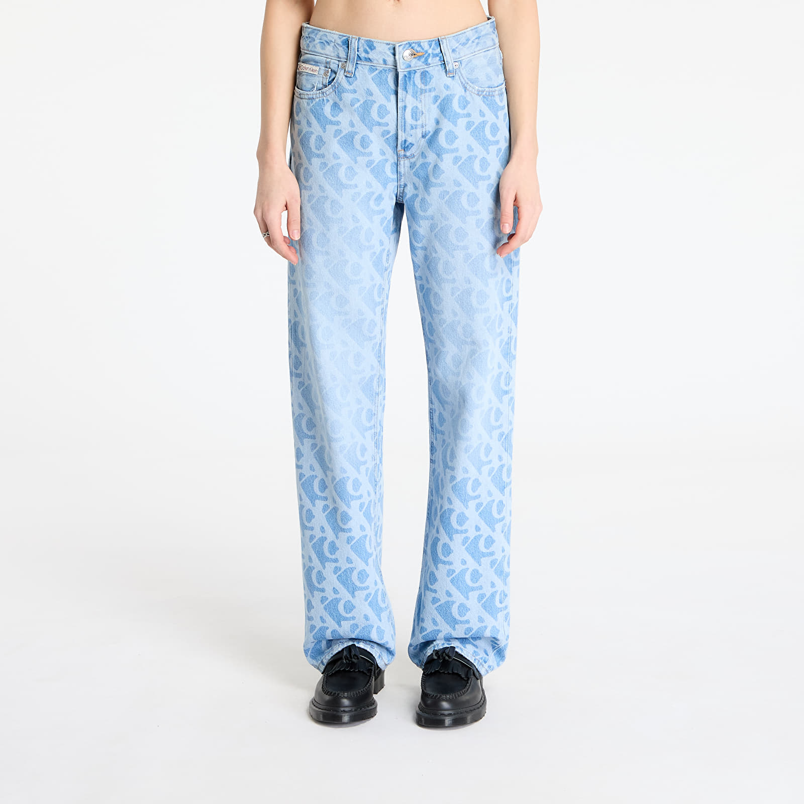 Dżinsy damskie Calvin Klein Jeans Signature 90S Straight Jeans Multicolor