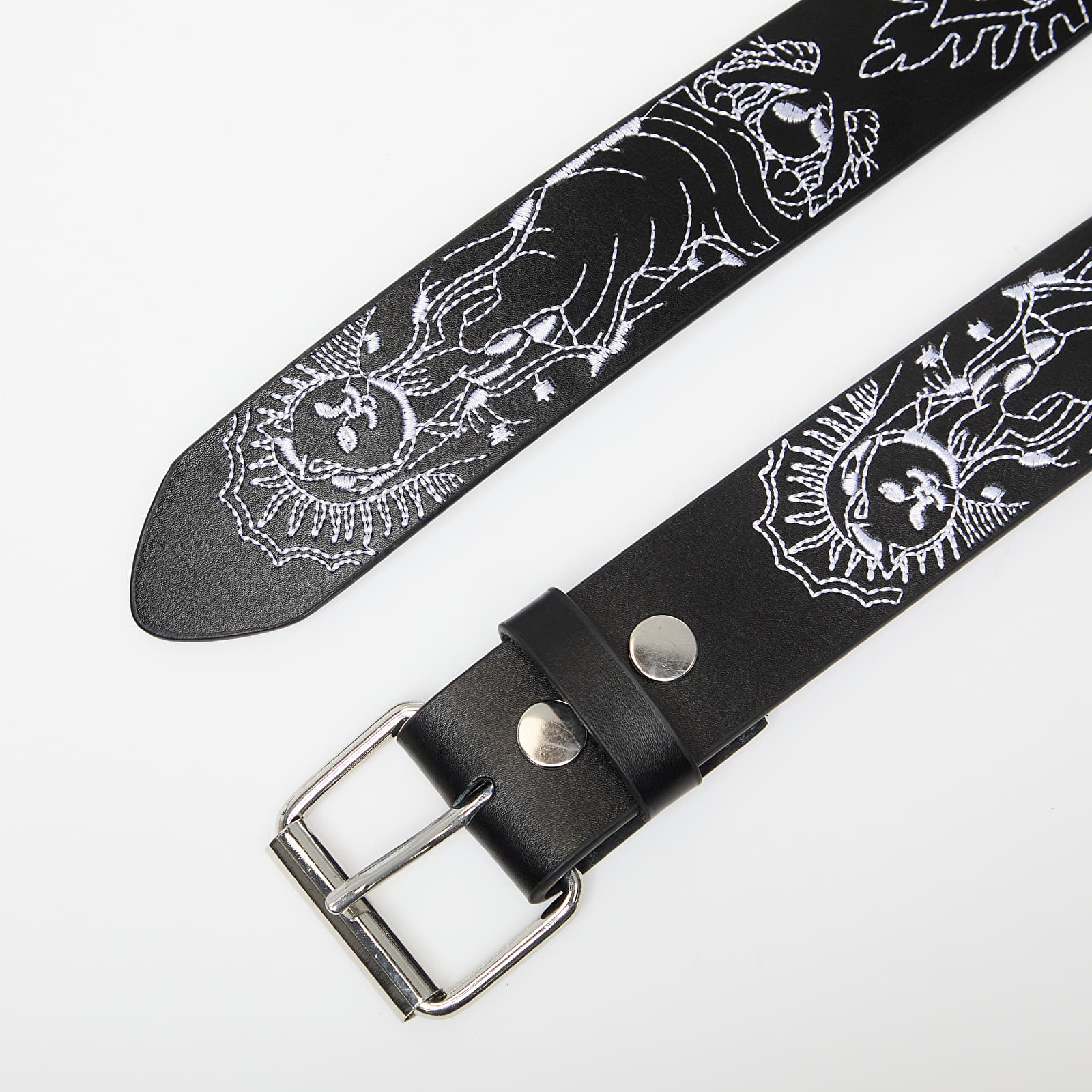Women's belts RIPNDIP Mother Nerm Leather Belt Black