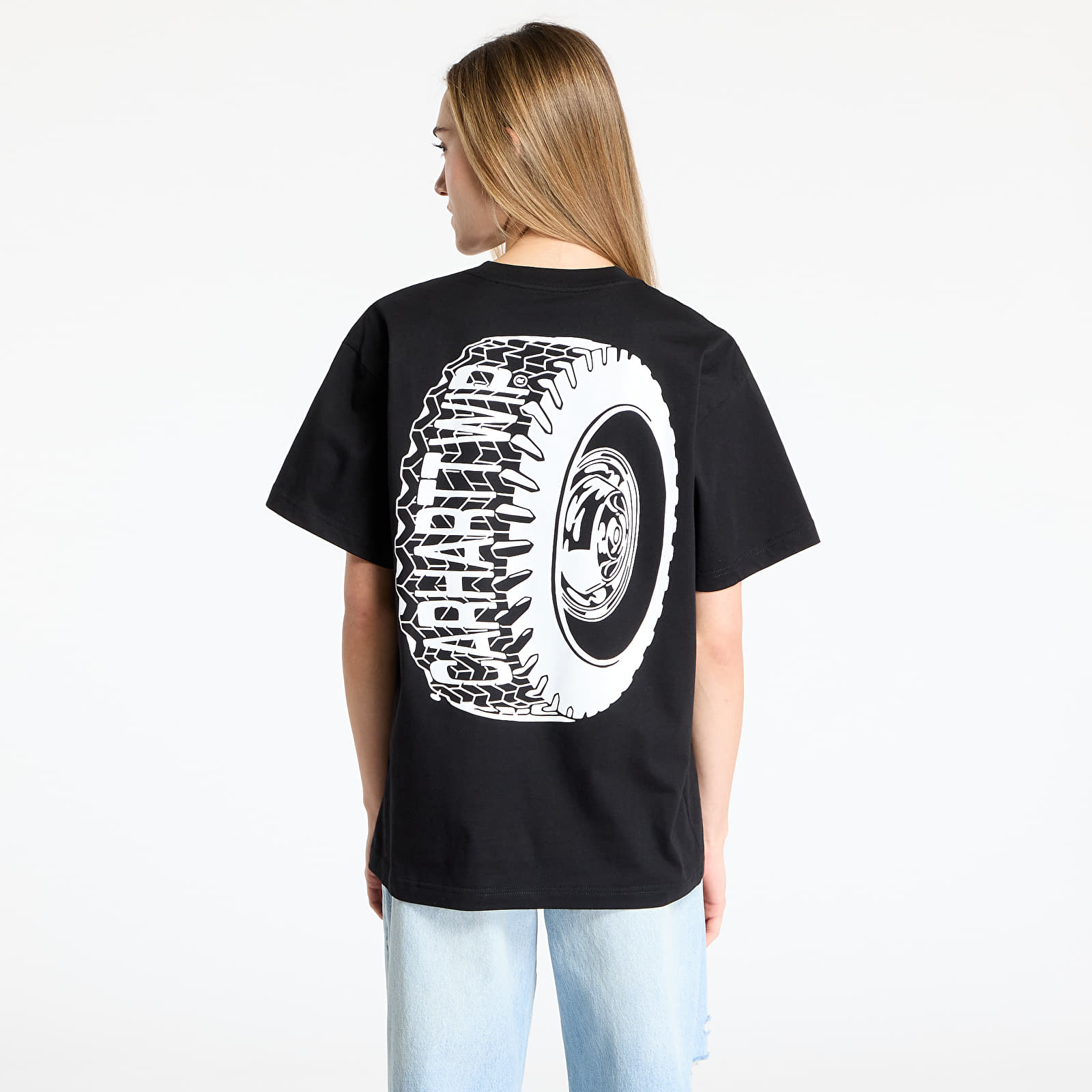 Pánská trička Carhartt WIP Shortsleeve Tire T-Shirt UNISEX Black