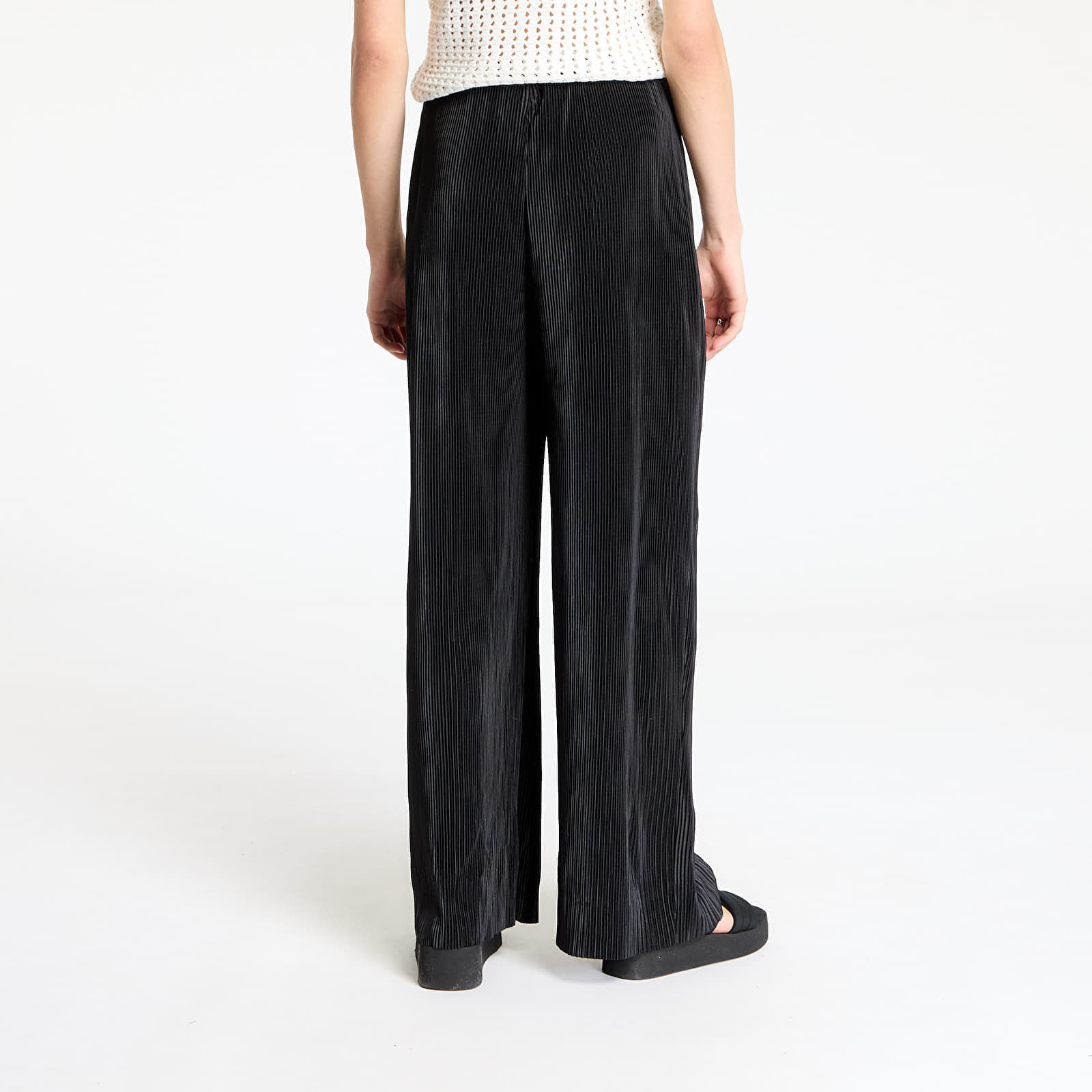 Urban Classics Παντελόνια Urban Classics Ladies Plisse Pants Black M - 3