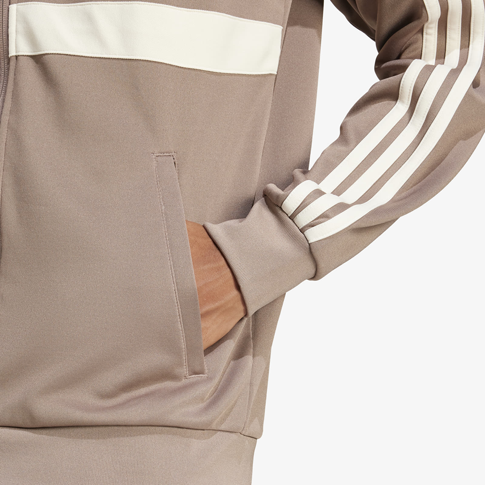 Herenjassen adidas The First Tracktop Trace Brown/ Wonder White