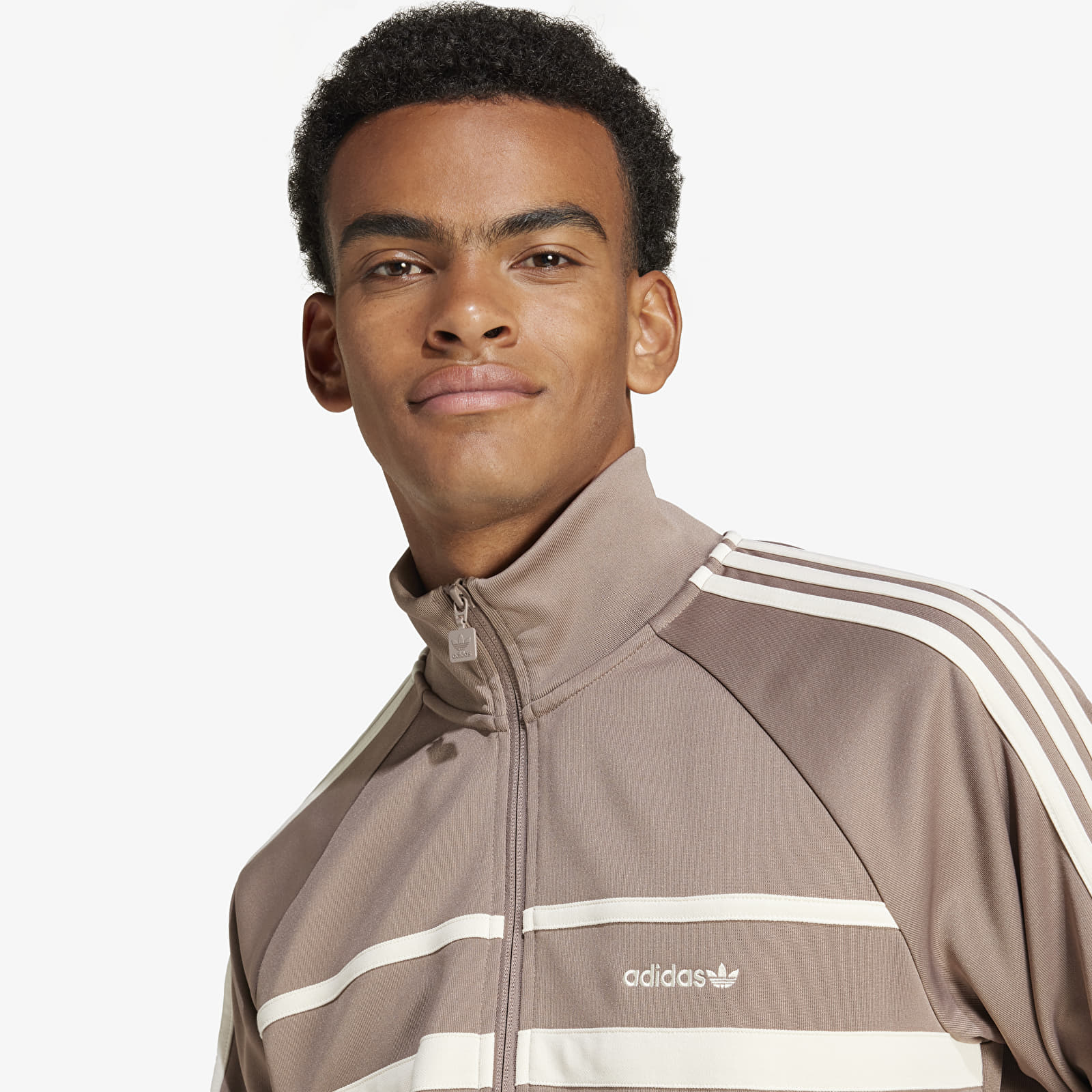 Herenjassen adidas The First Tracktop Trace Brown/ Wonder White