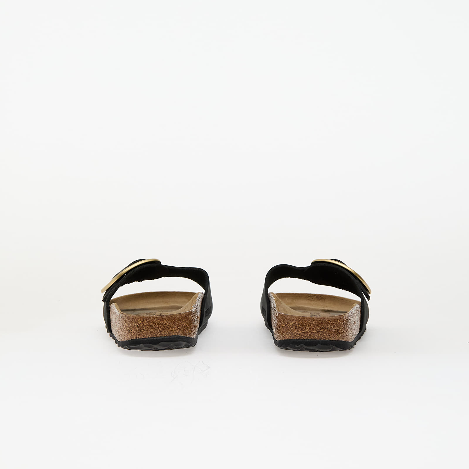 Naiste tossud ja kingad Birkenstock Madrid Big Buckle Nubuk Leather Black