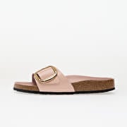 Birkenstock Madrid Big Buckle Natural Leather Patent High-Shine Light Rose