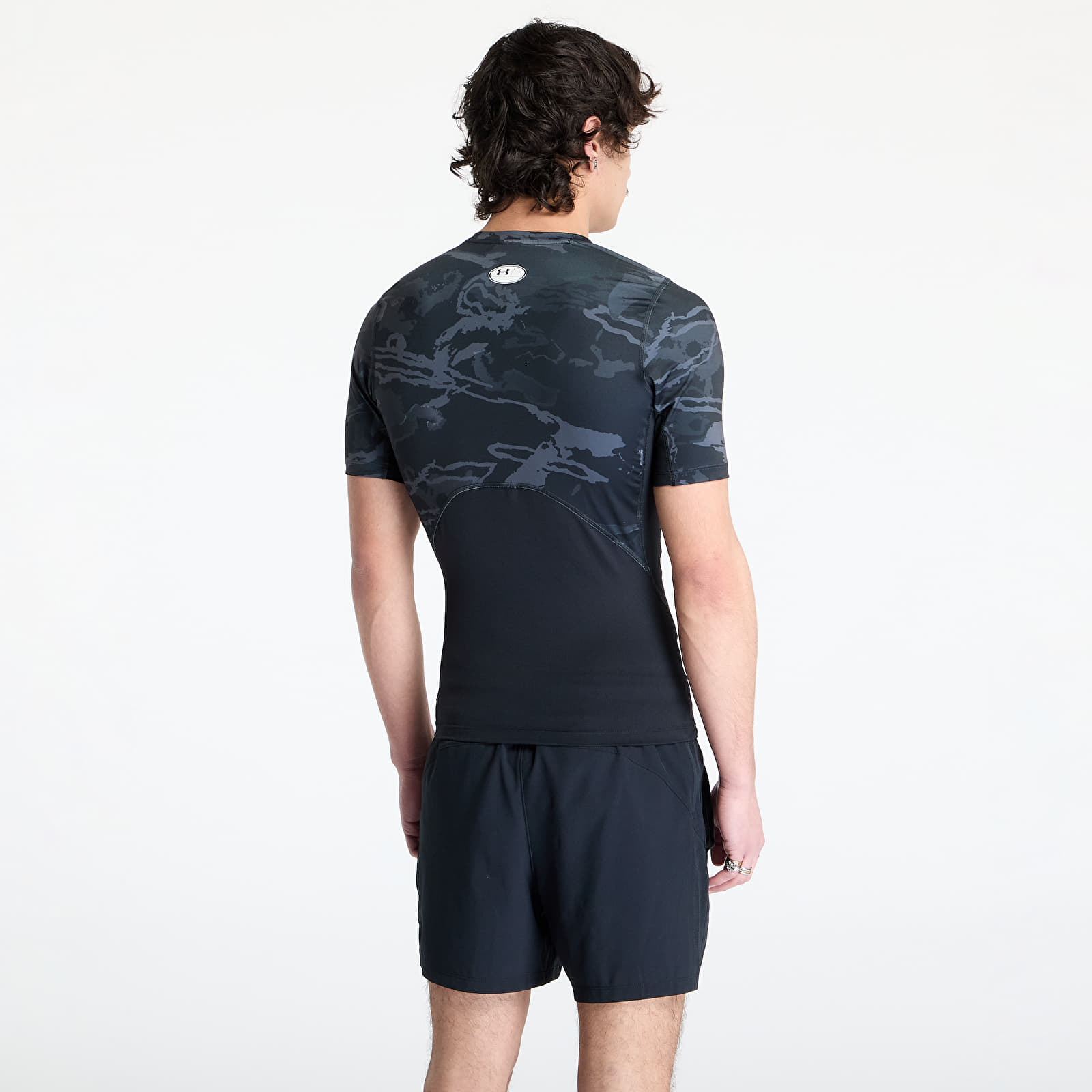 Men's T-shirts Under Armour Hg Armour Printed Shortsleeve T-Shirt Black