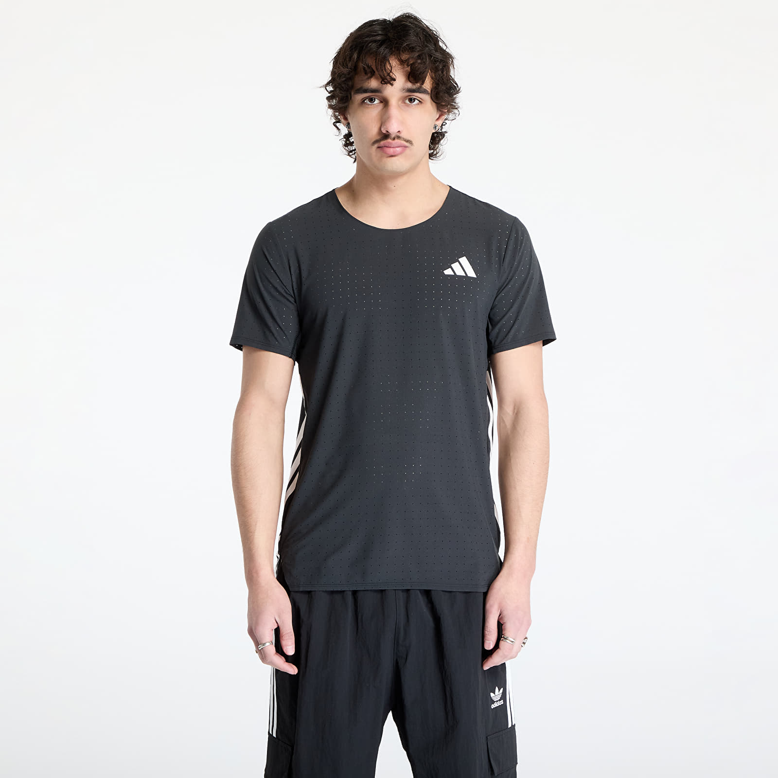 Herren-T-Shirts adidas Adizero Running T-Shirt Black