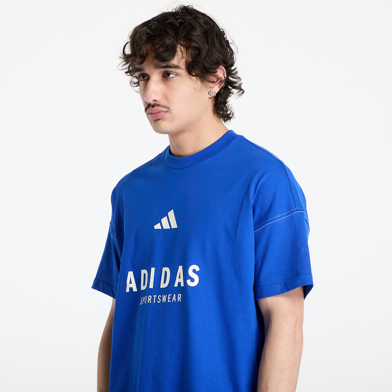 Camisetas hombre adidas All Szn Graphic T-Shirt Blue/ Team Royal Blue