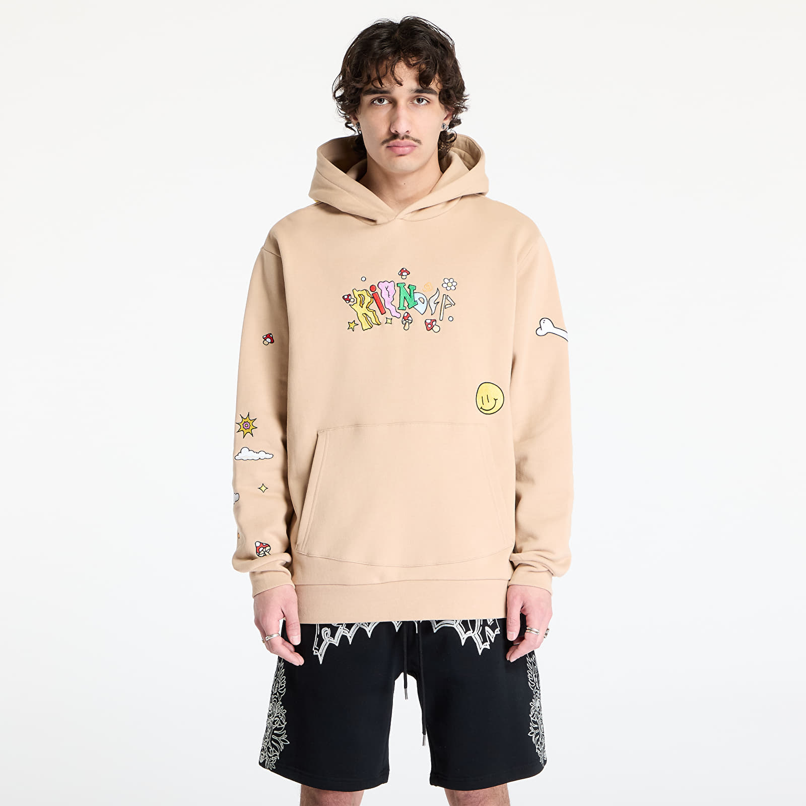 Sudaderas con capucha para hombre RIPNDIP Broken Down Hoodie Almond