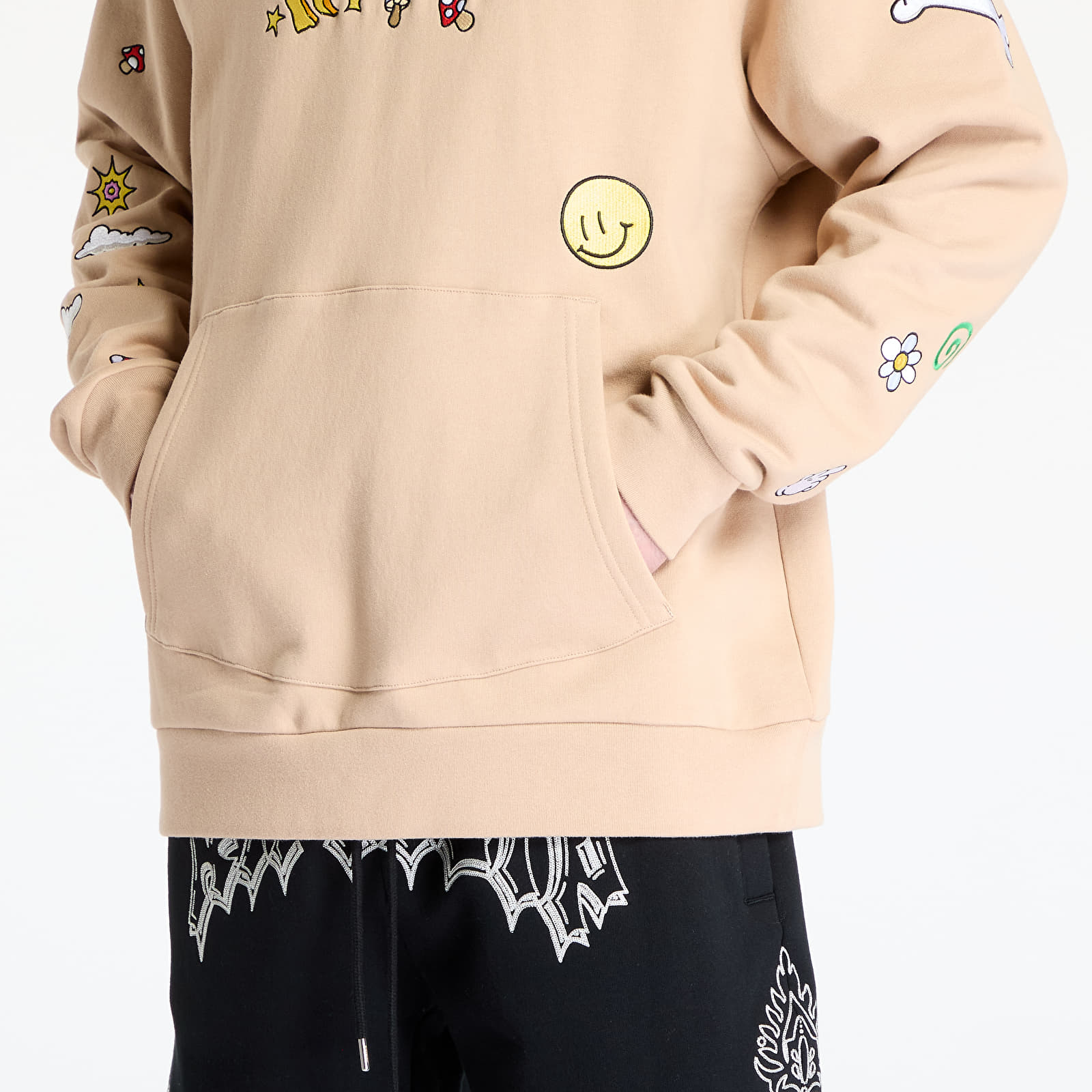 Sudaderas con capucha para hombre RIPNDIP Broken Down Hoodie Almond