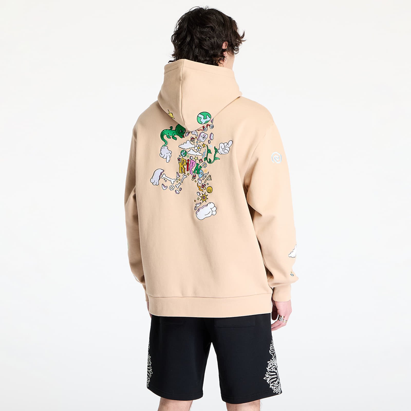 Sudaderas con capucha para hombre RIPNDIP Broken Down Hoodie Almond