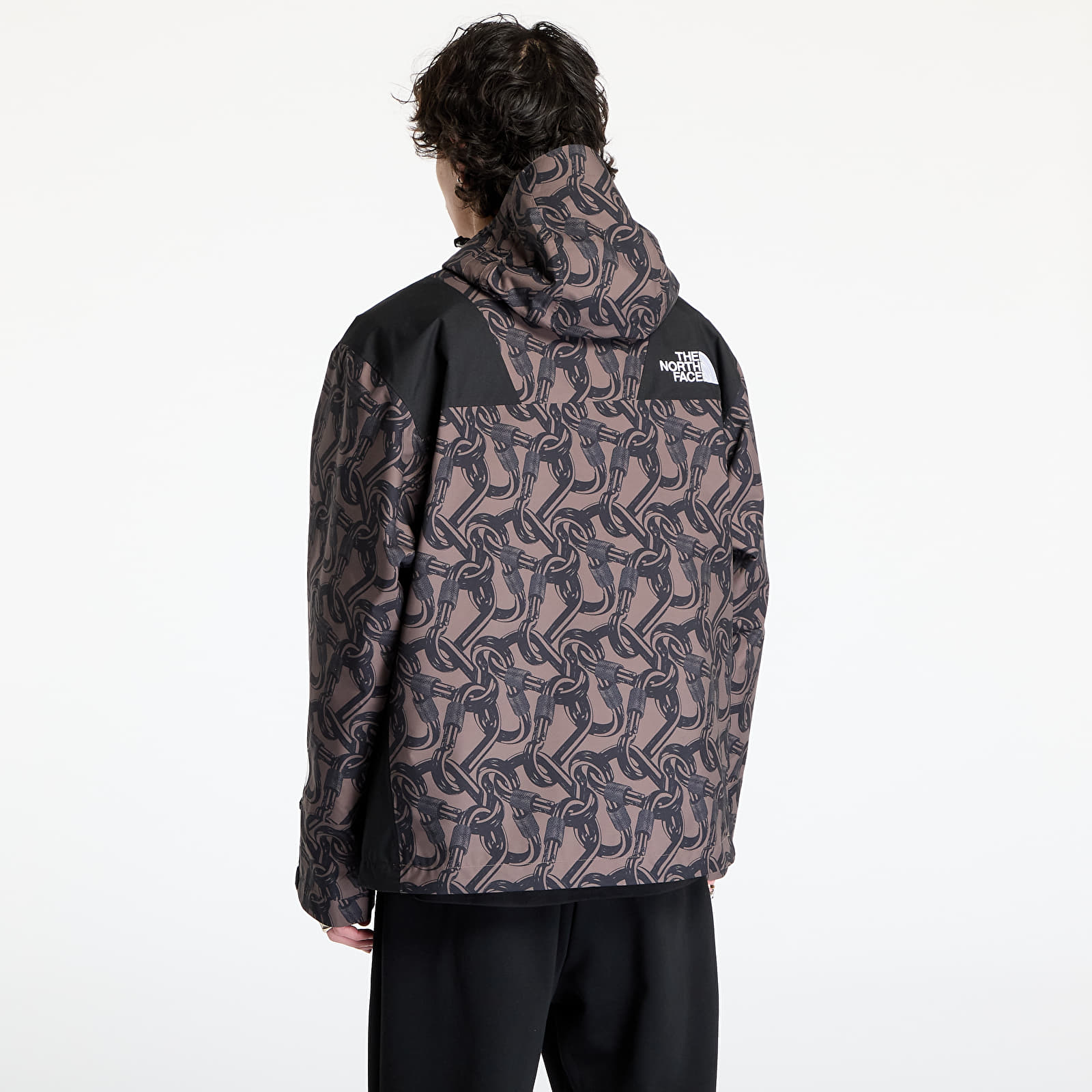 Herren-Windjacken The North Face Nse Shell Jacket UNISEX Print Smokey Brown Carabiner