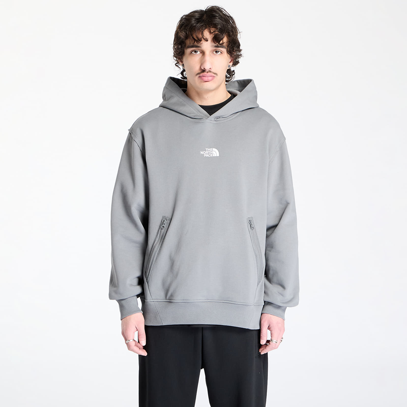 Muške majice The North Face Heritage Graphic Relaxed Hoodie Smoked Pearl