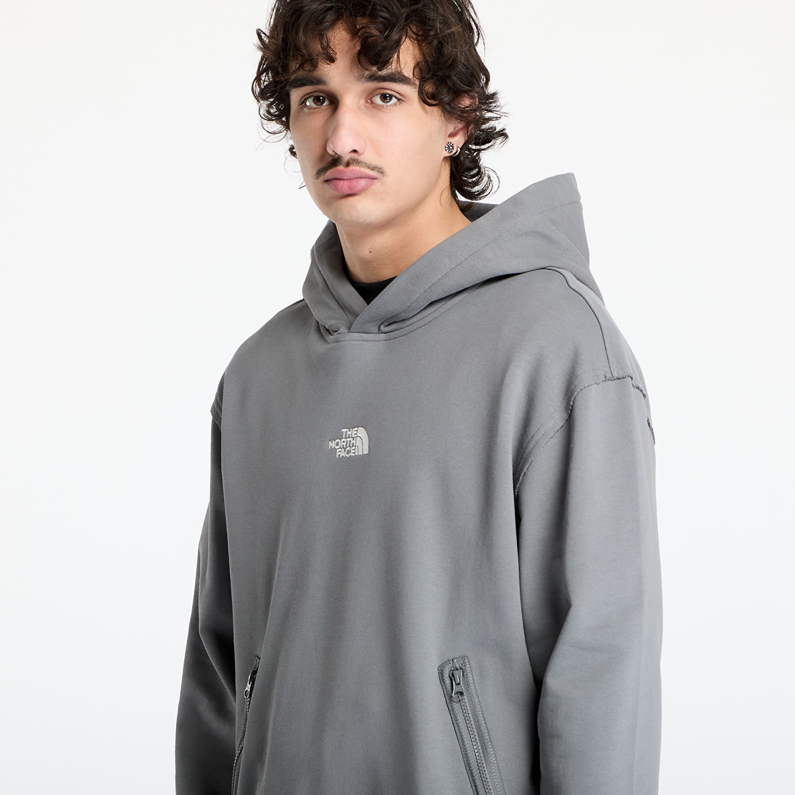 Muške majice The North Face Heritage Graphic Relaxed Hoodie Smoked Pearl