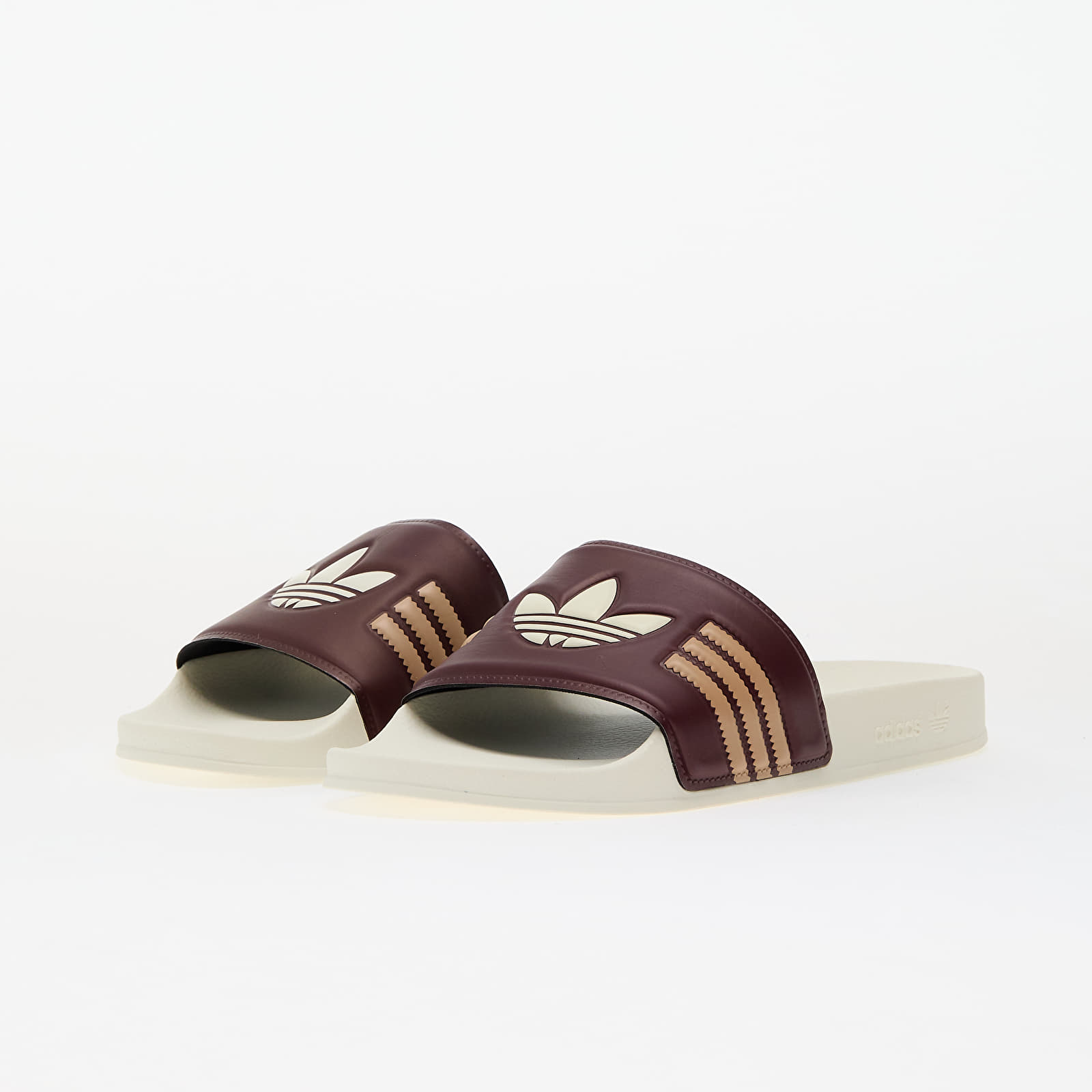 Men's sneakers and shoes adidas Adilette Shadow Red/ Crew White/ Warm Sand