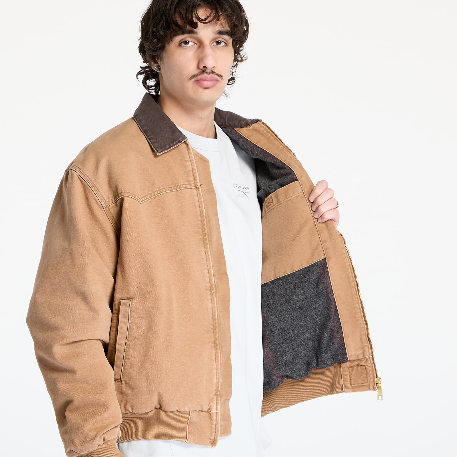 Moške jakne Carhartt WIP OG Santa Fe Jacket UNISEX Hamilton Brown/ Tobacco Stone Canvas