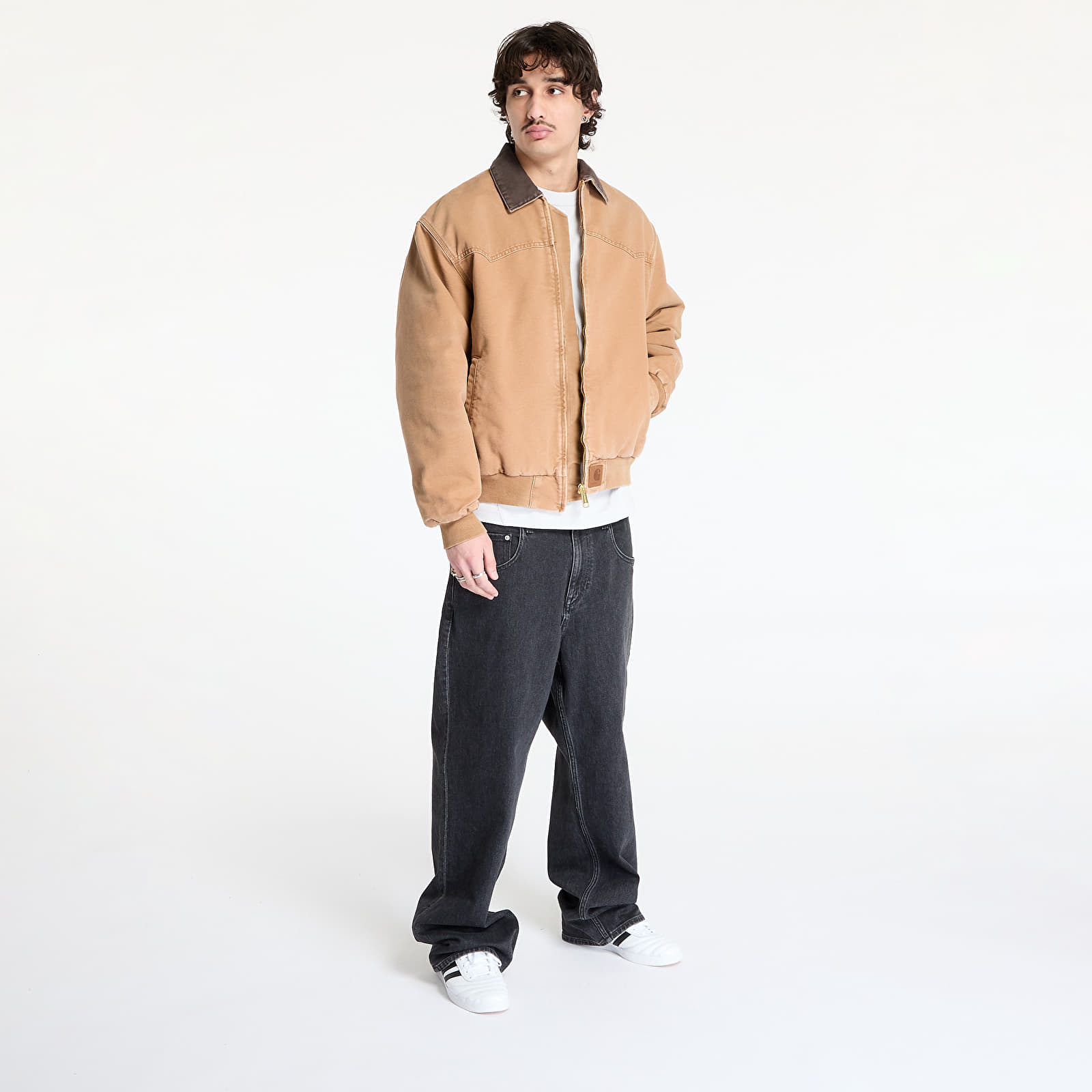 Moške jakne Carhartt WIP OG Santa Fe Jacket UNISEX Hamilton Brown/ Tobacco Stone Canvas