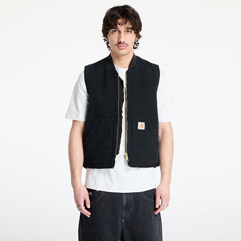 Carhartt WIP Classic Vest UNISEX Black Stone Canvas | Queens