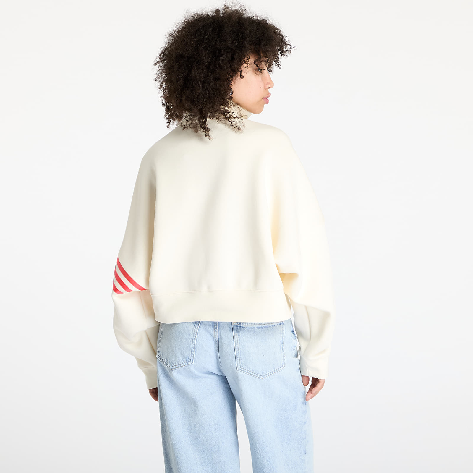 Ženske majice adidas Neuclassics Track Top Cream White/ Real Coral