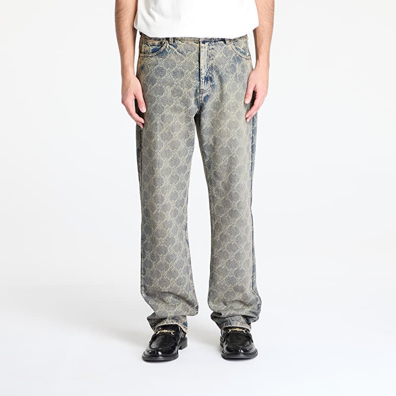 Jeans Daily Paper Shield Laser Washed Jeans Blue