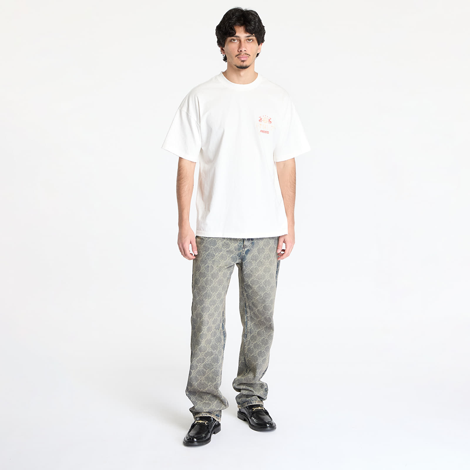 Men's jeans Daily Paper Shield Laser Washed Jeans Blue