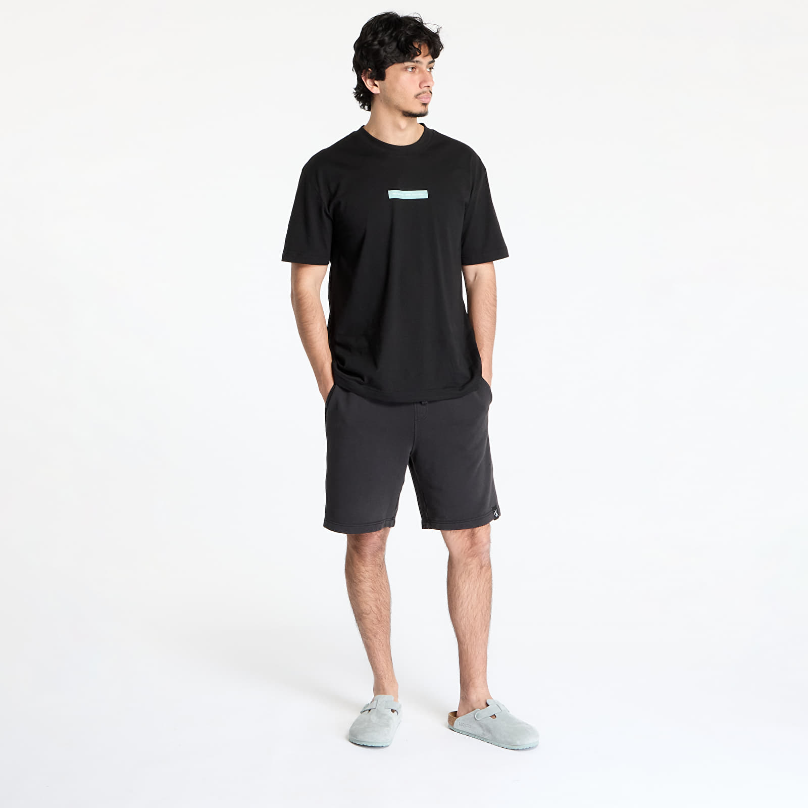 Pantalones cortos para hombre Calvin Klein Jeans Garment Dye Short Black