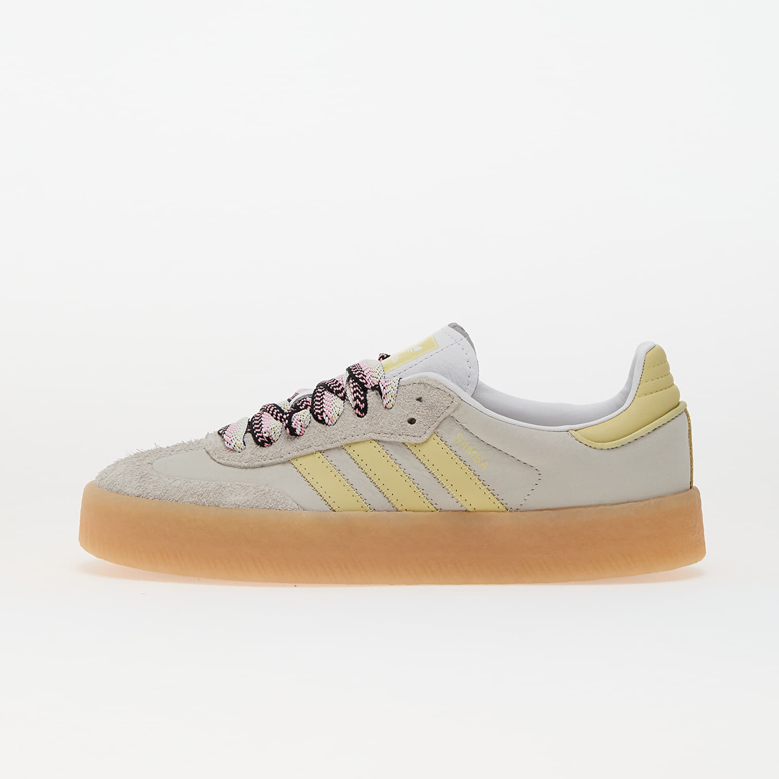 Baskets et chaussures pour femmes adidas Sambae W Ftw White/ Grey One/ Power Yellow