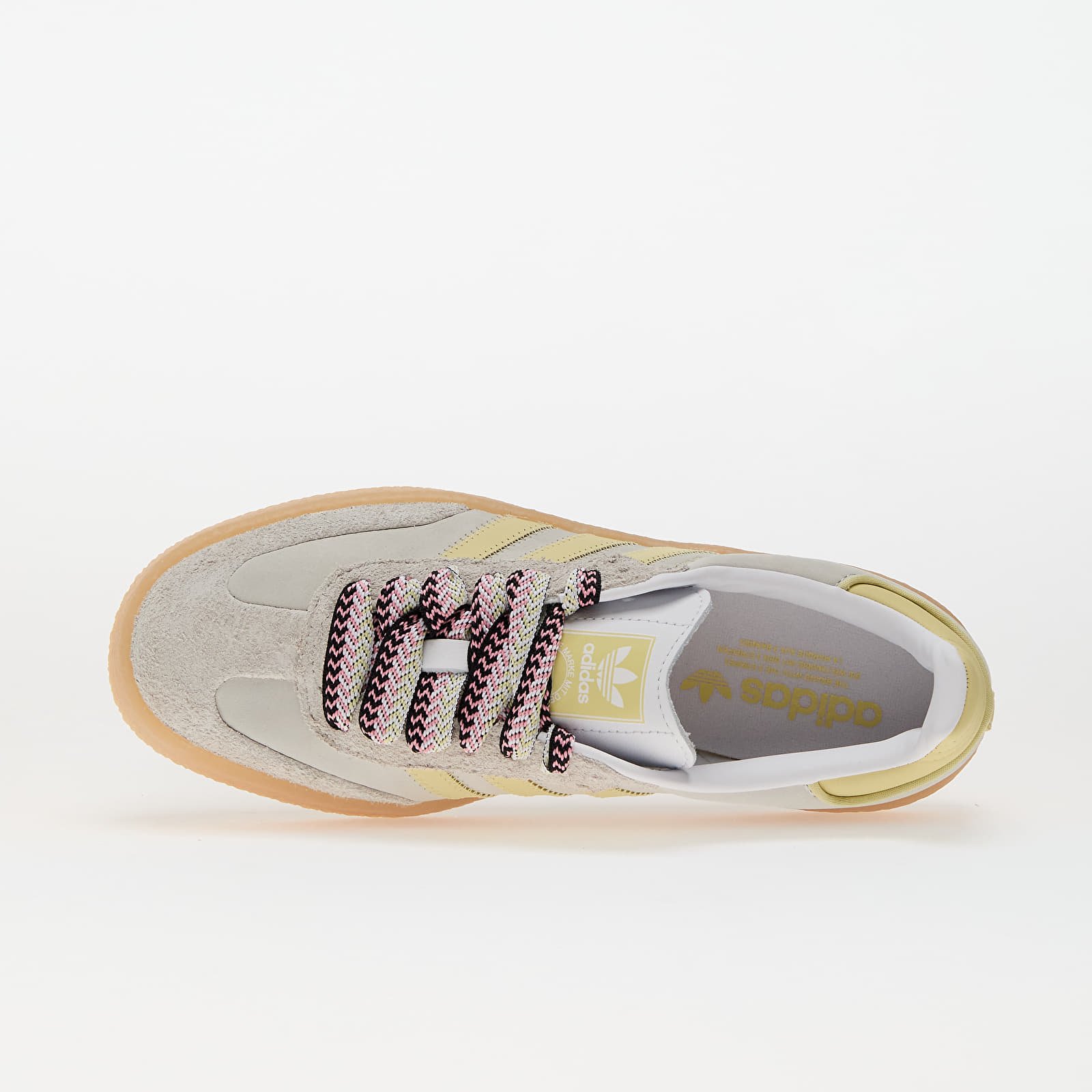 Baskets et chaussures pour femmes adidas Sambae W Ftw White/ Grey One/ Power Yellow