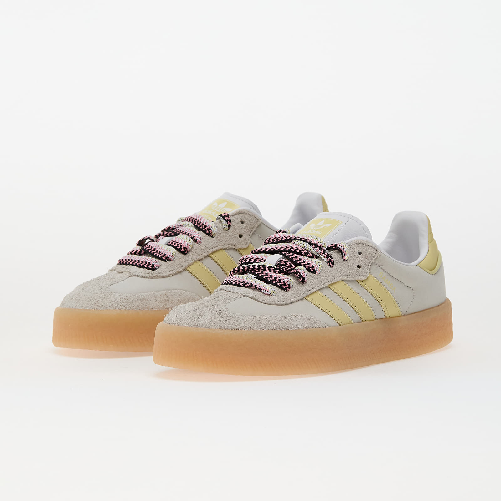 Baskets et chaussures pour femmes adidas Sambae W Ftw White/ Grey One/ Power Yellow