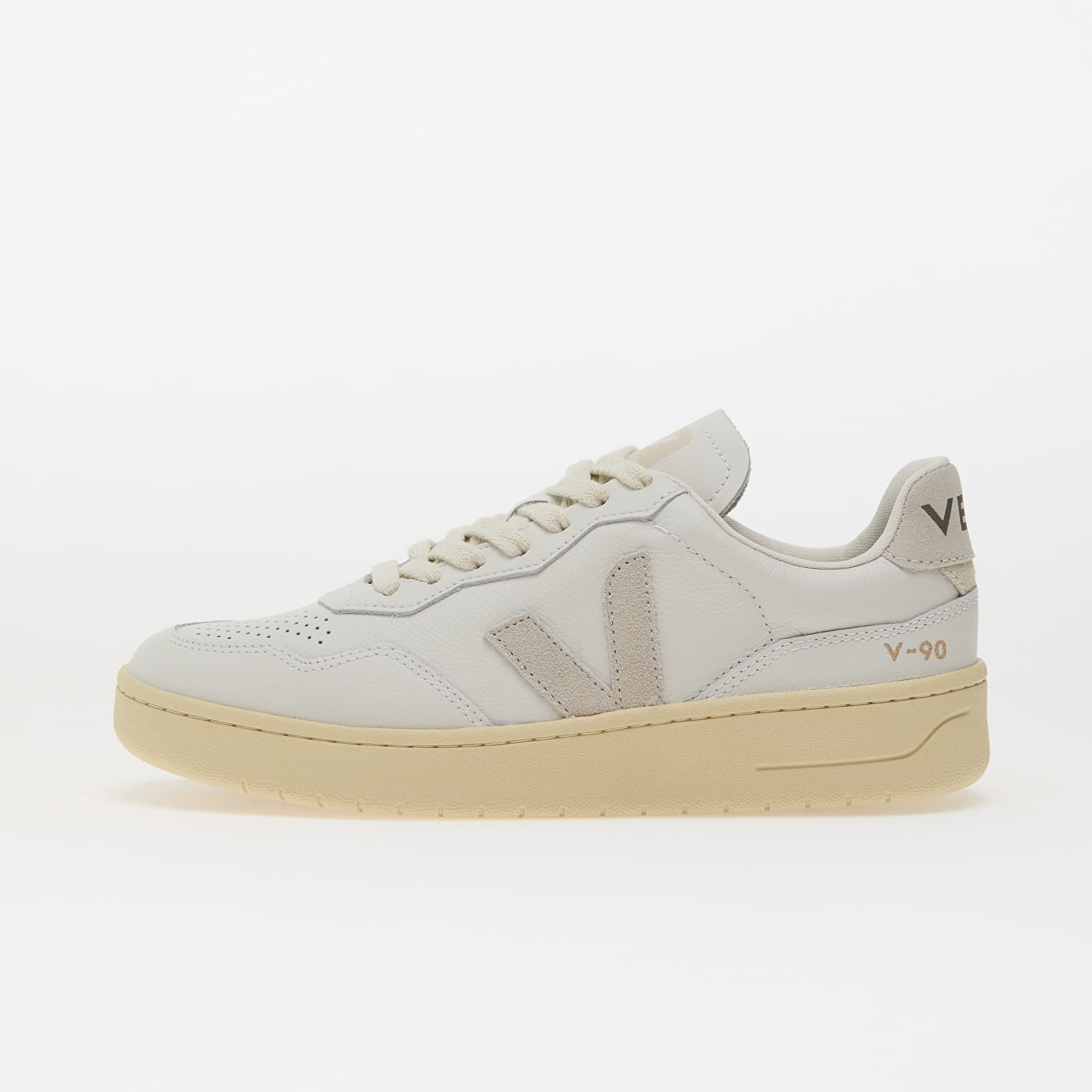 Women's sneakers and shoes Veja W V-90 O.T Leather Ex-White_Natural