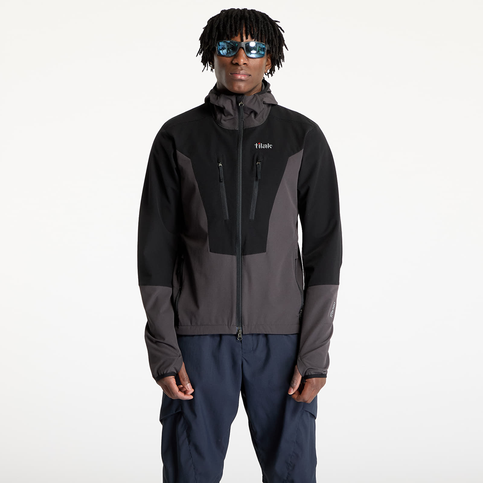 Men's jackets Tilak Hooded Trango 21 Jacket Carbon/ Black