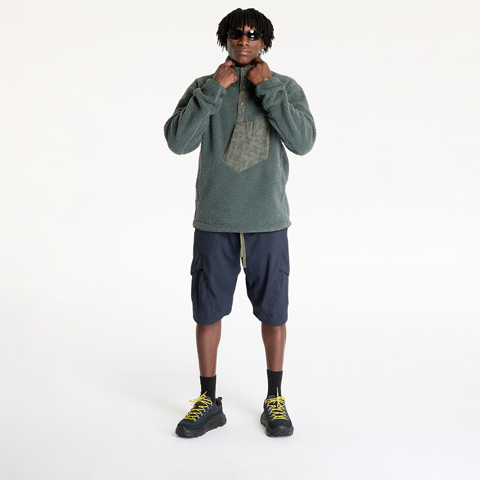 Vīriešu džemperi adidas Terrex Xploric High Pile Fleece Pullover Legend Ivy