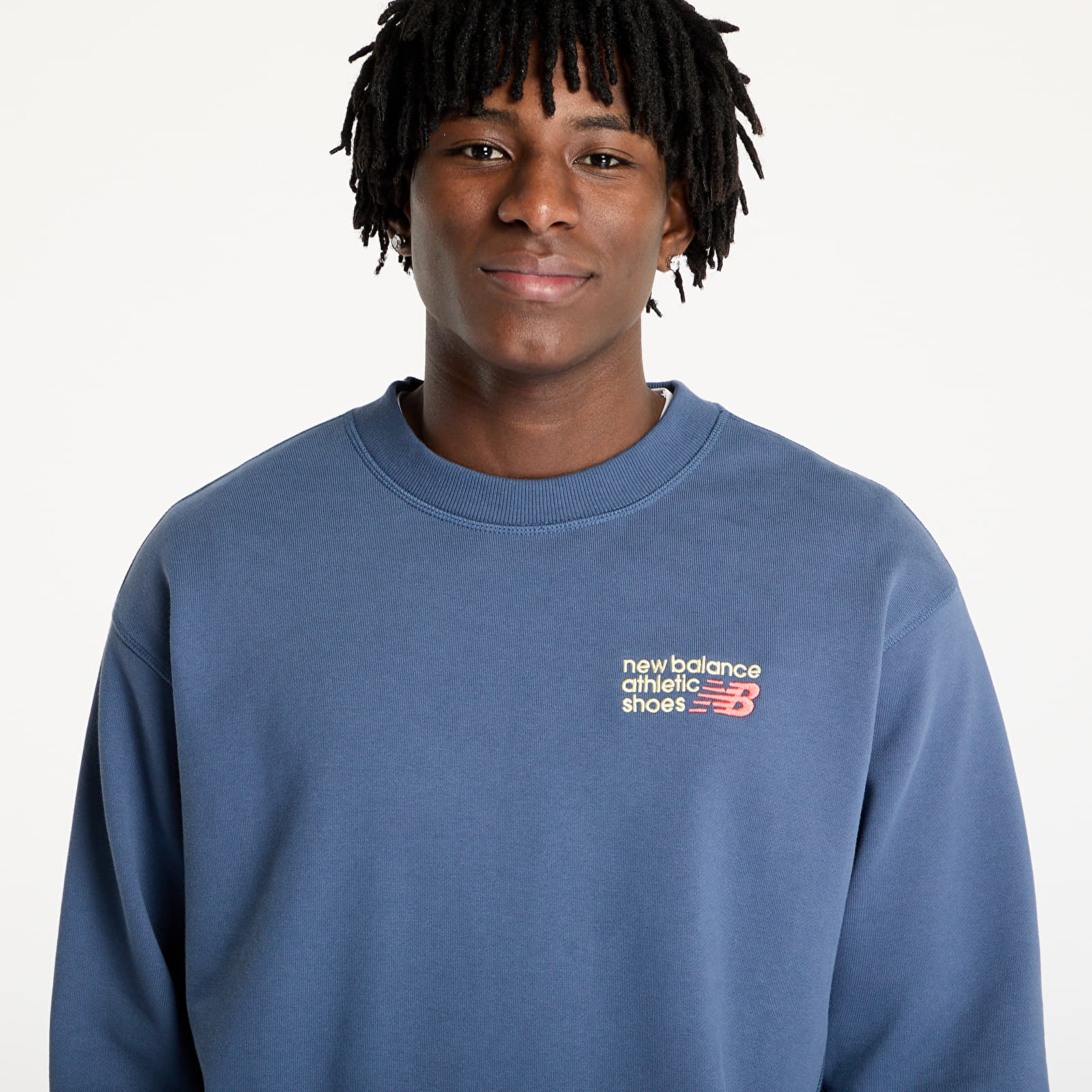 Sudaderas de hombre New Balance Athletics Premium Logo Crew Sweatshirt Vintaing