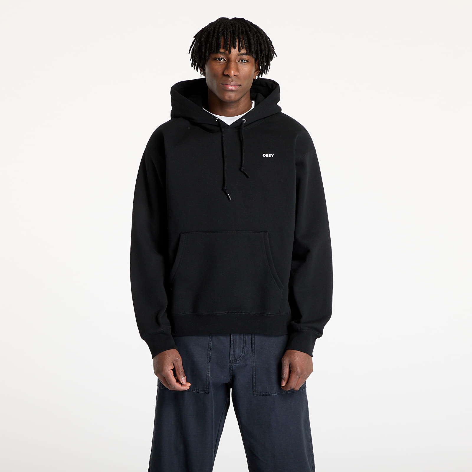 Heren sweatshirts OBEY Business Hoodie Black