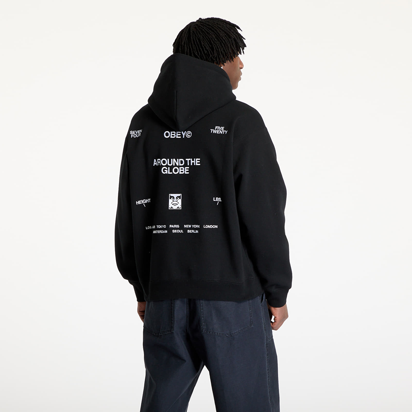 Heren sweatshirts OBEY Business Hoodie Black