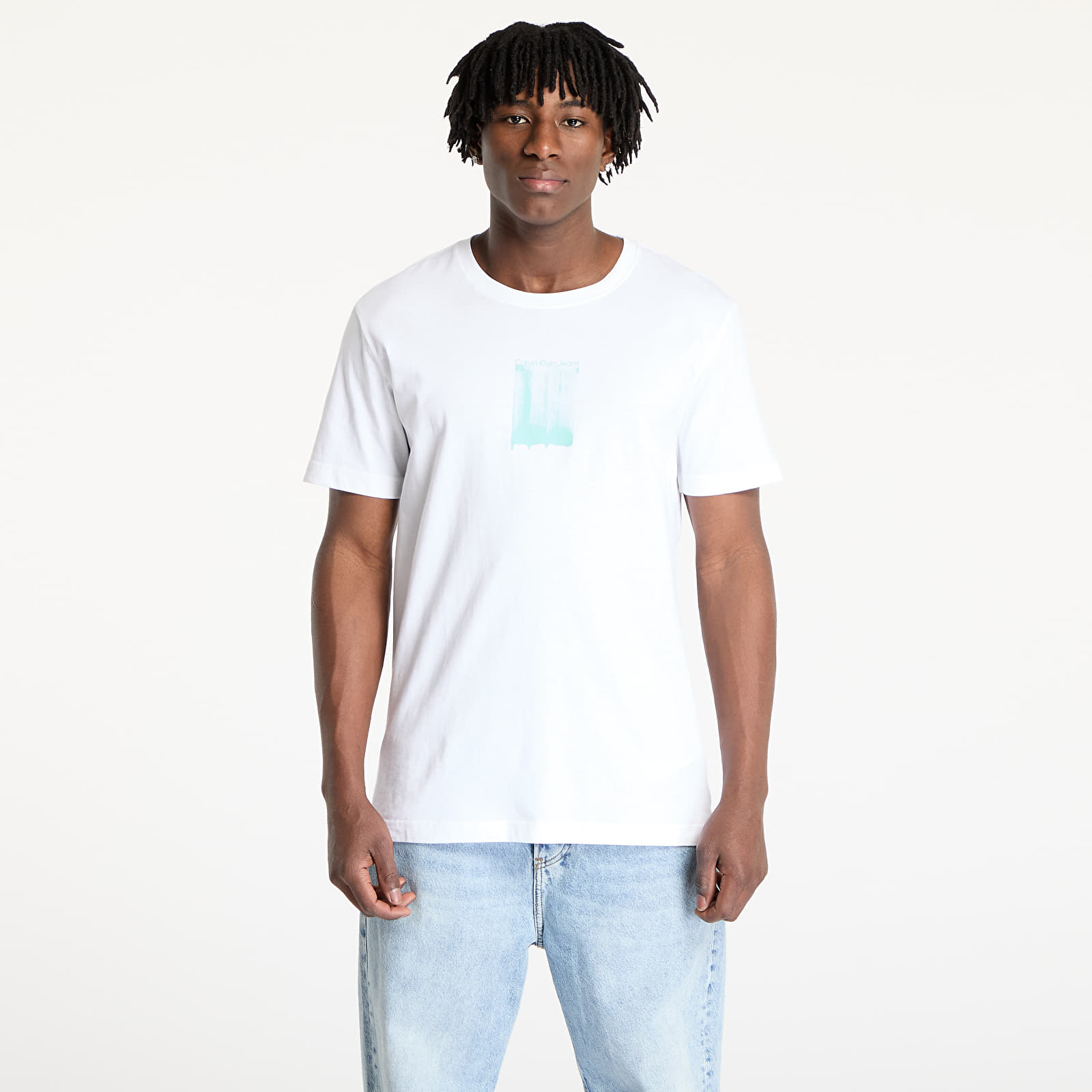 Camisetas hombre Calvin Klein Jeans Brush Stroke Graphic Tee White